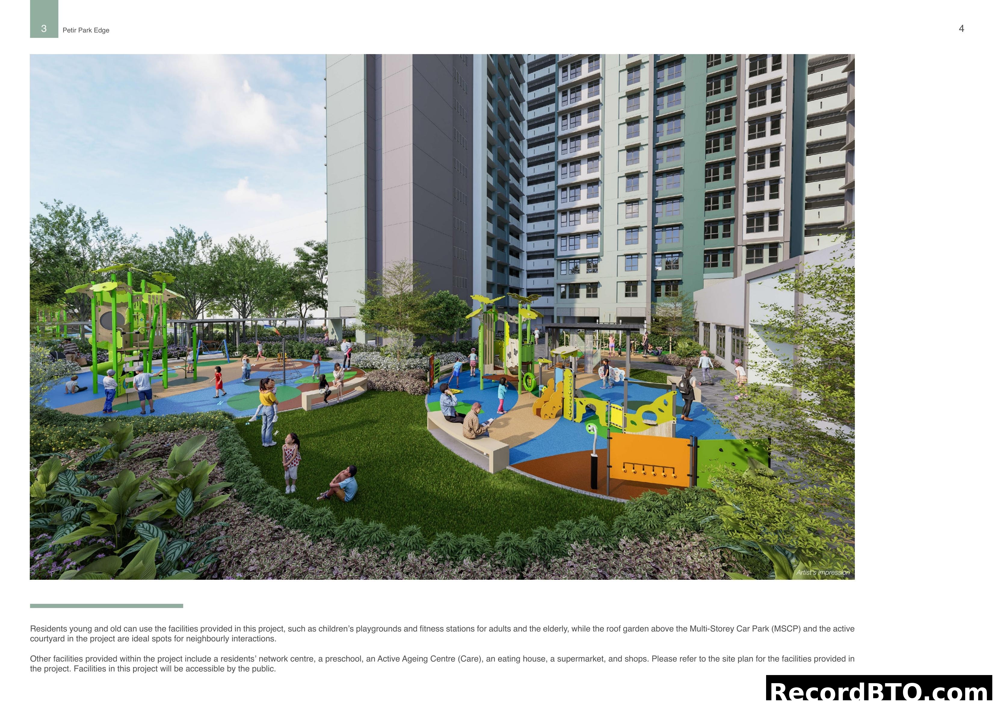 Petir Park Edge - Community Facilities Artist Impression