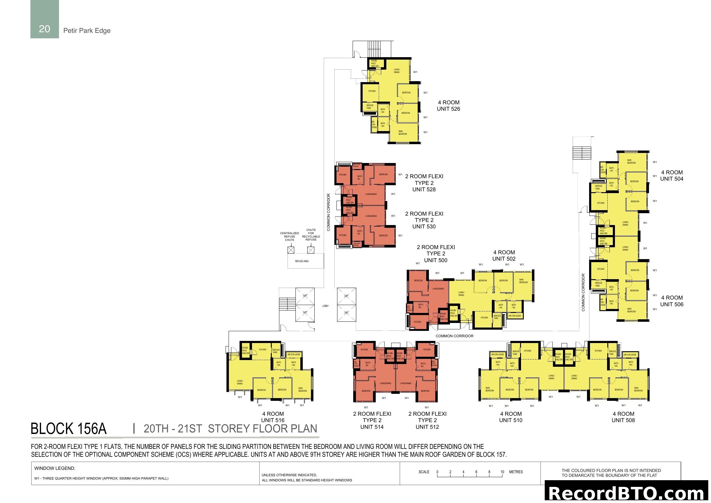 Block 156A | 20th - 21st Storey Floor Plan