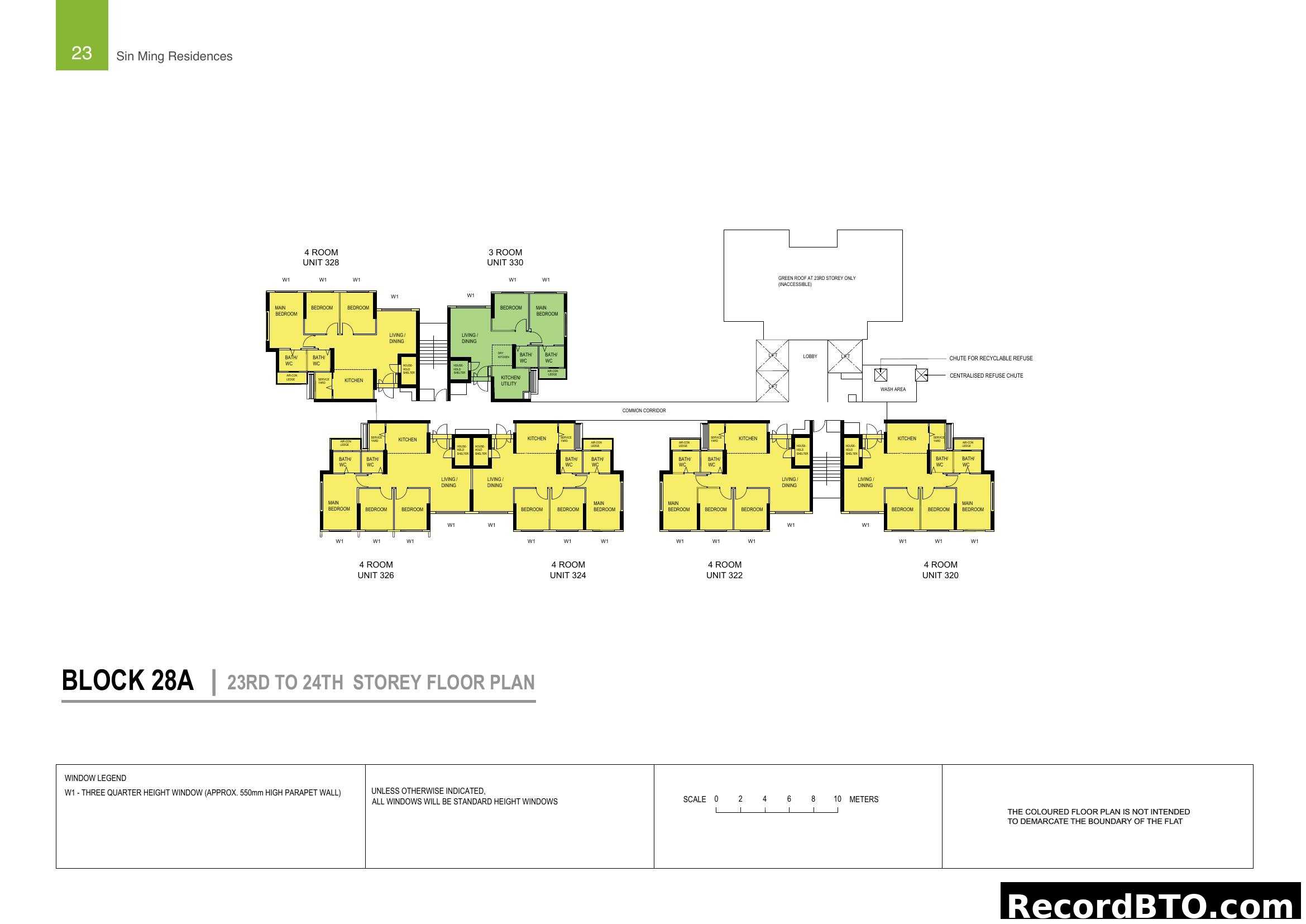 Block 28A 23rd-24th Storey Floor Plan