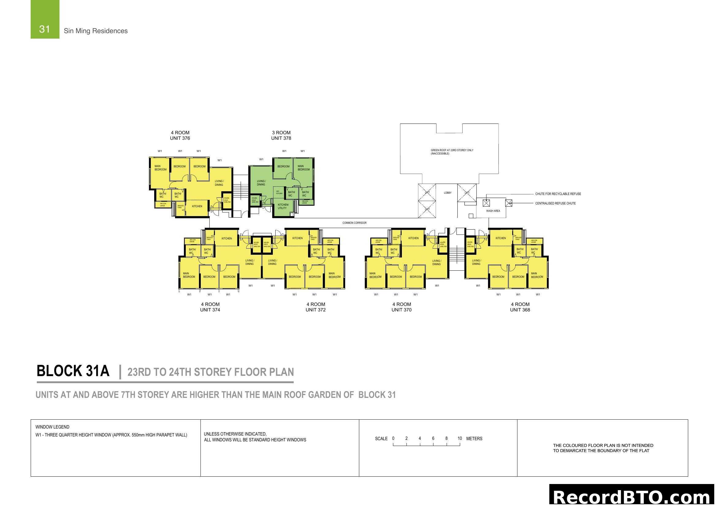 Sin Ming Residences Block 31A (23rd-24th Storey) Floor Plan