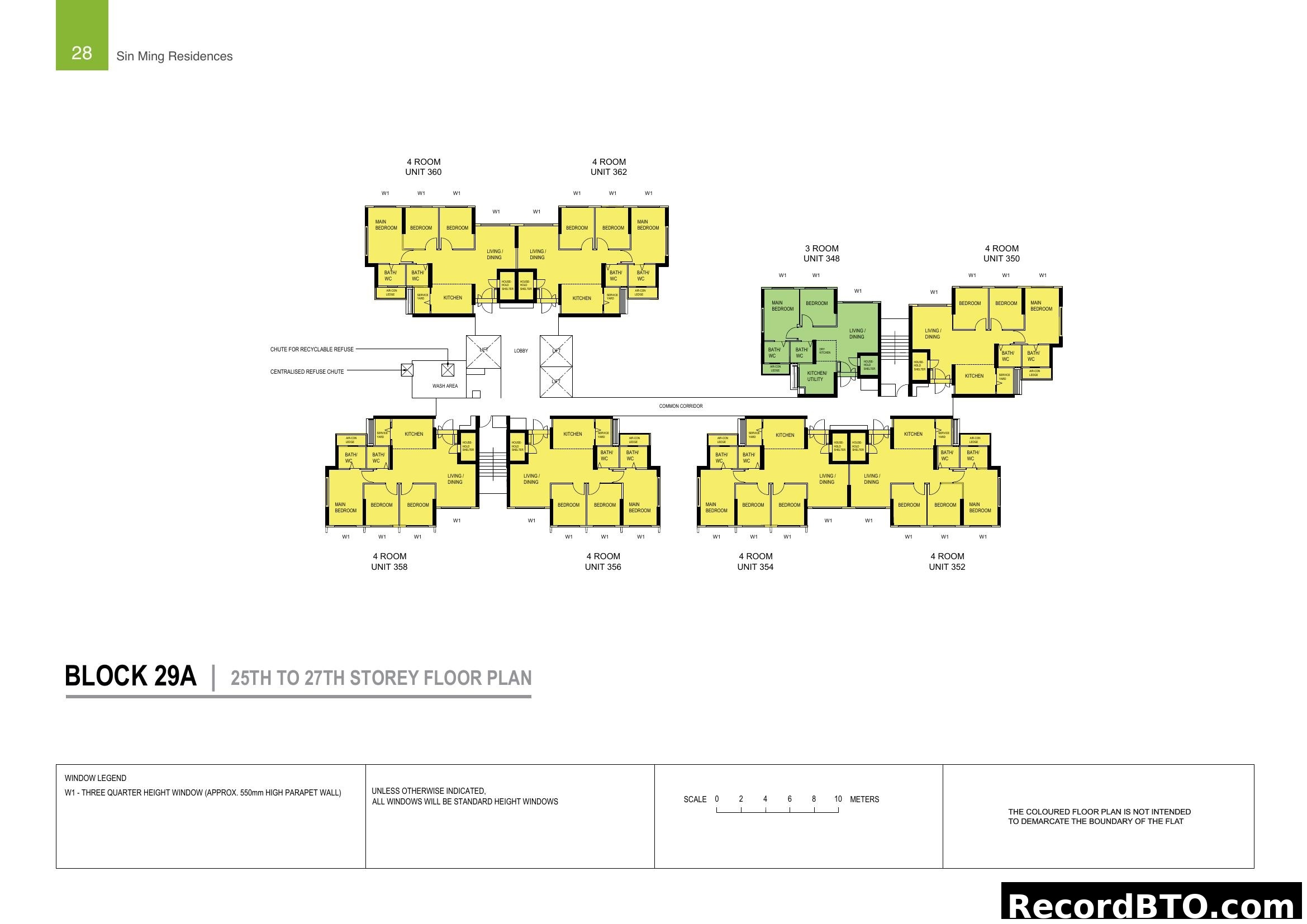 Block 29A Floor Plan (25th-27th Storey)