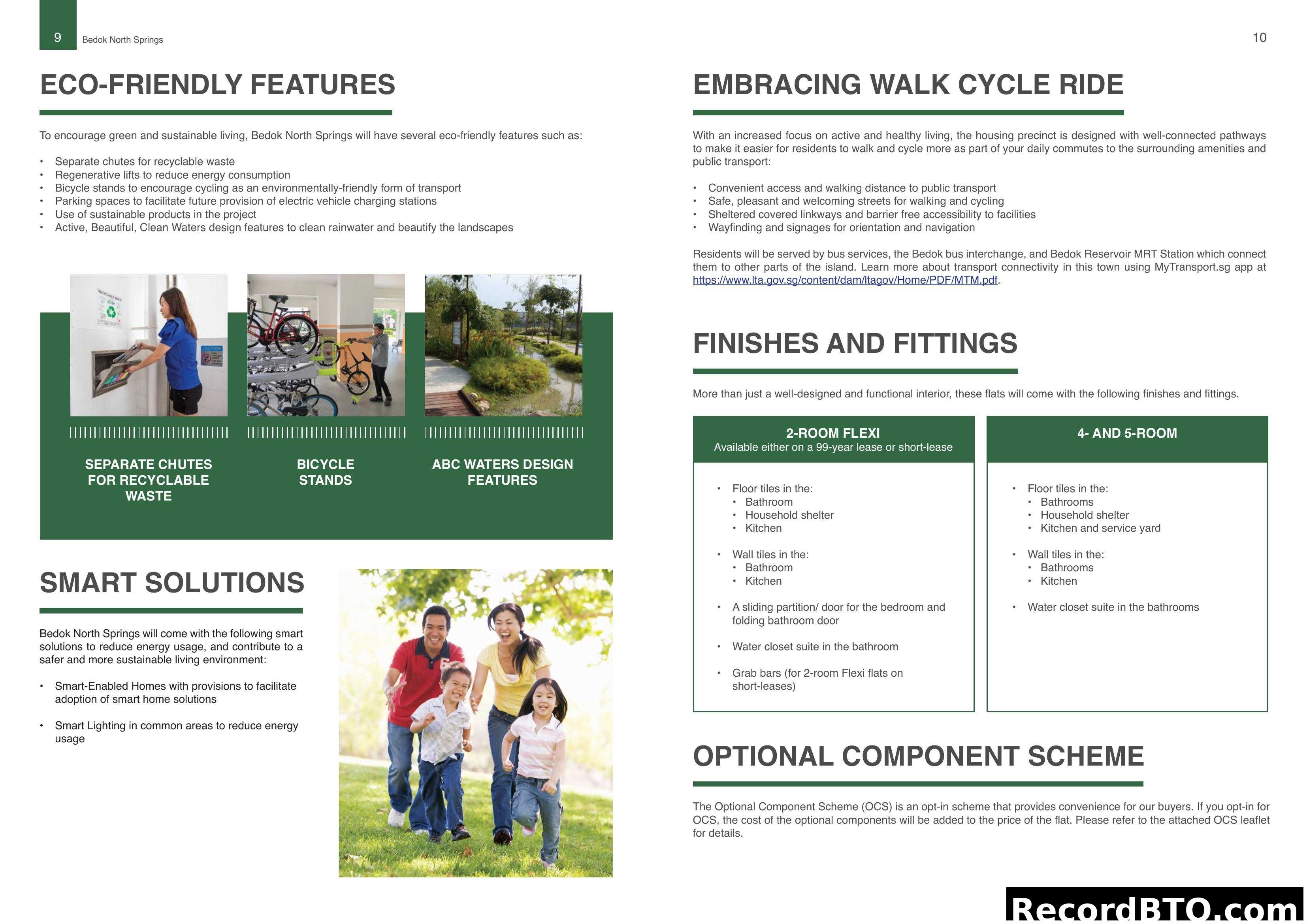 Bedok North Springs - Eco-Friendly & Fittings