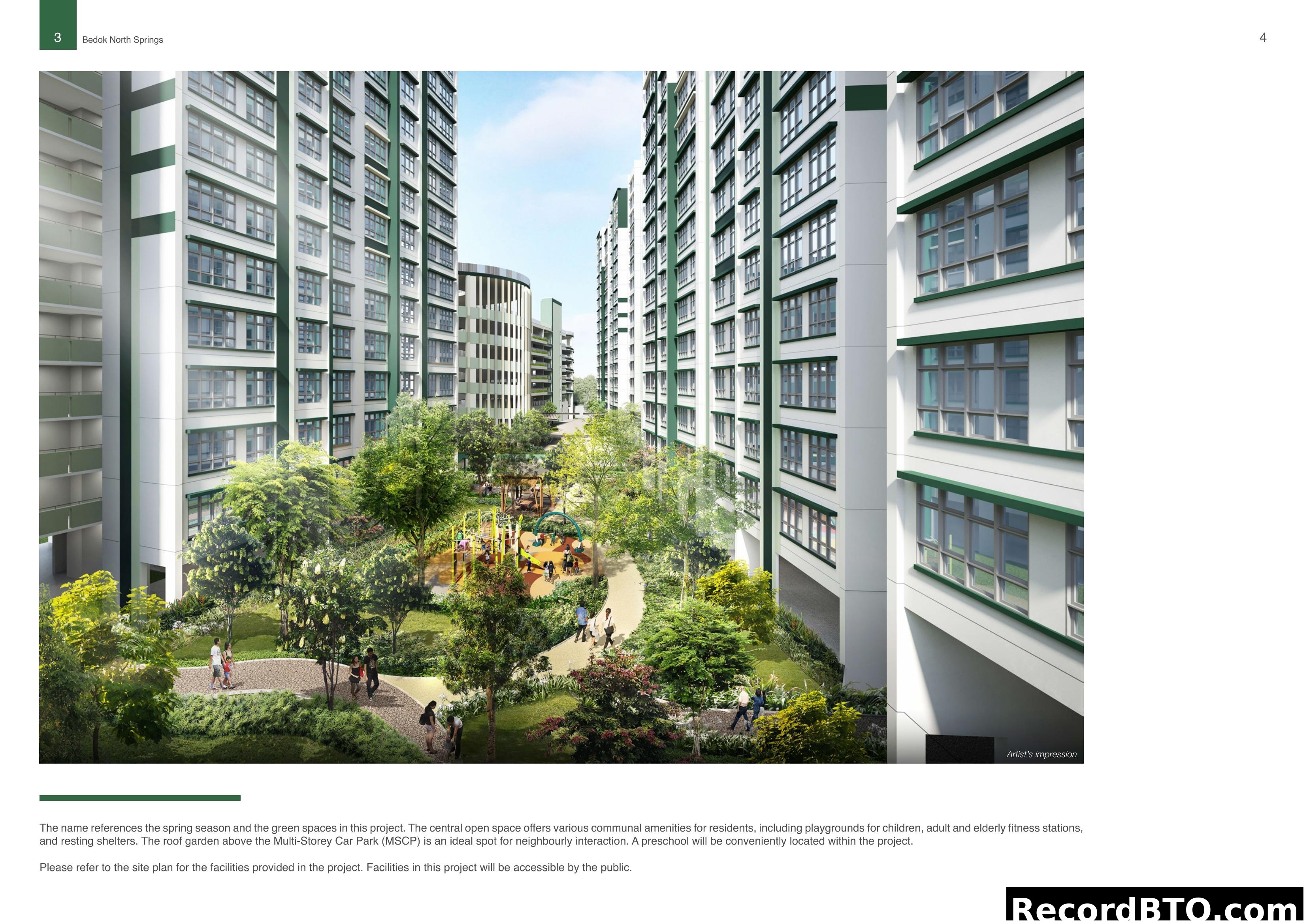 Bedok North Springs - Artist's Impression