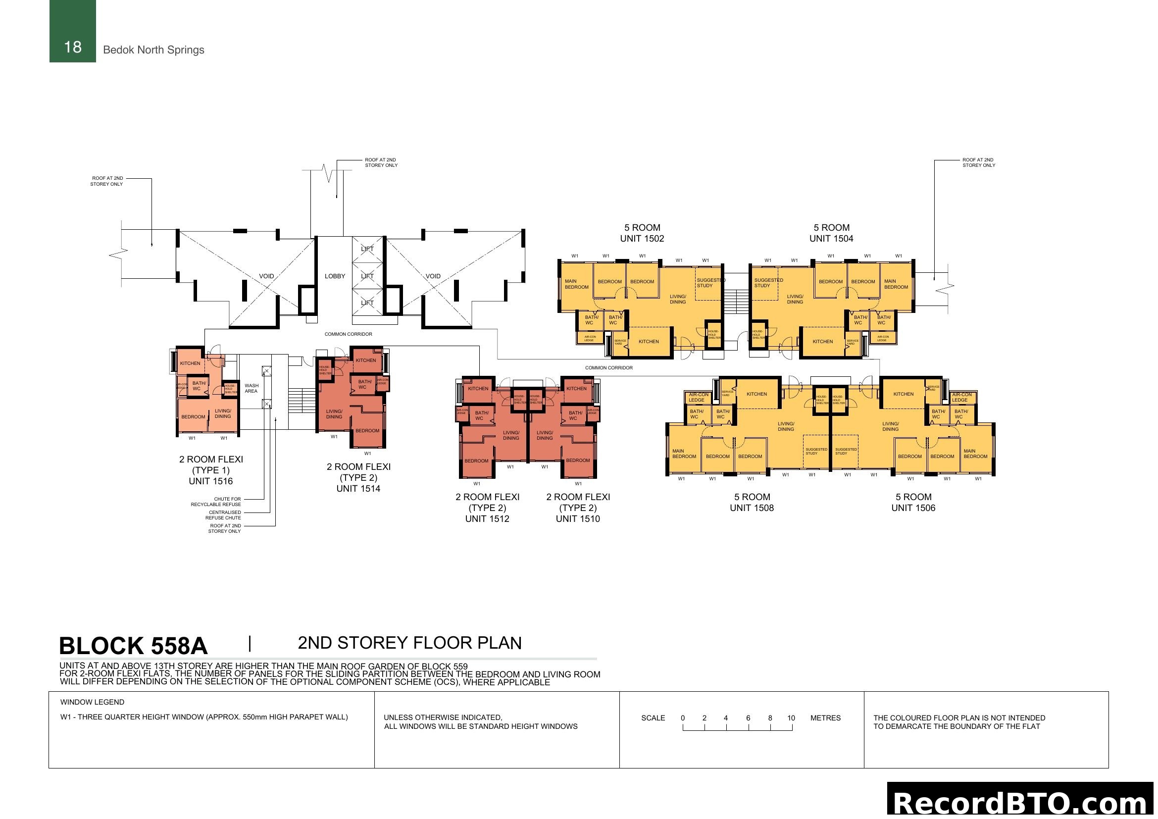 Block 558A 2nd Storey Floor Plan