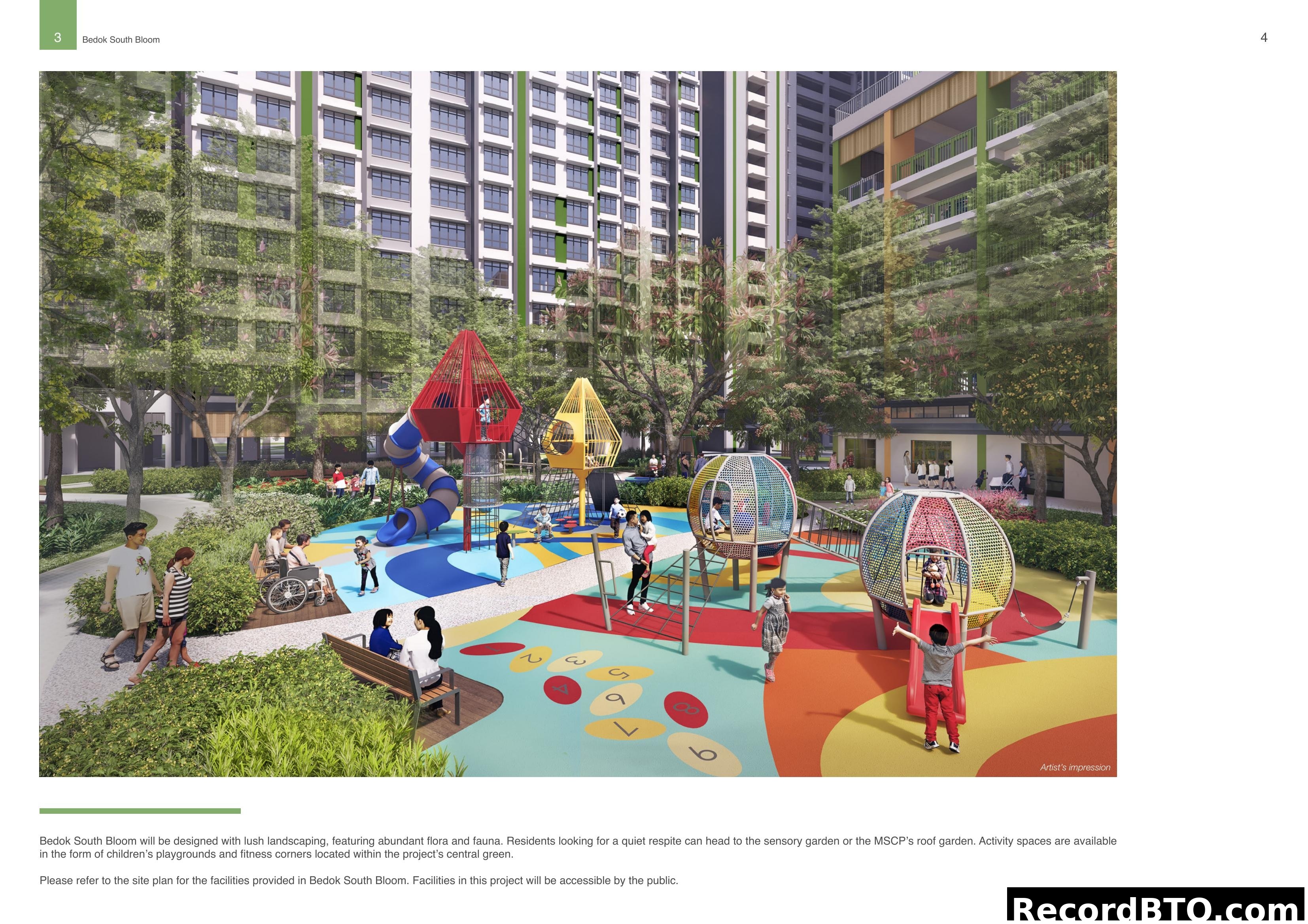 Lush Landscaping and Children's Playground at Bedok South Bloom