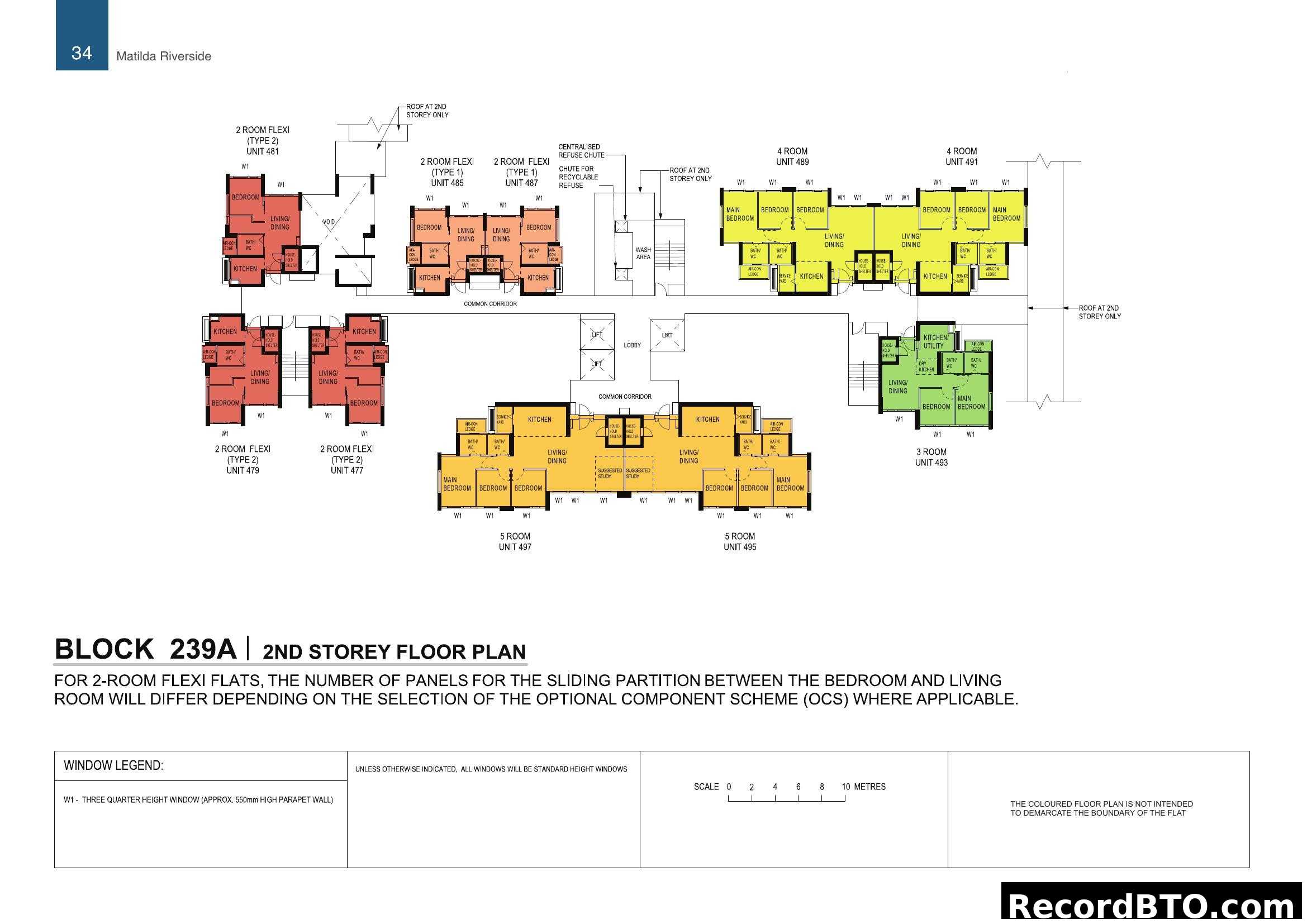 Matilda Riverside Block 239A 2nd Storey Floor Plan