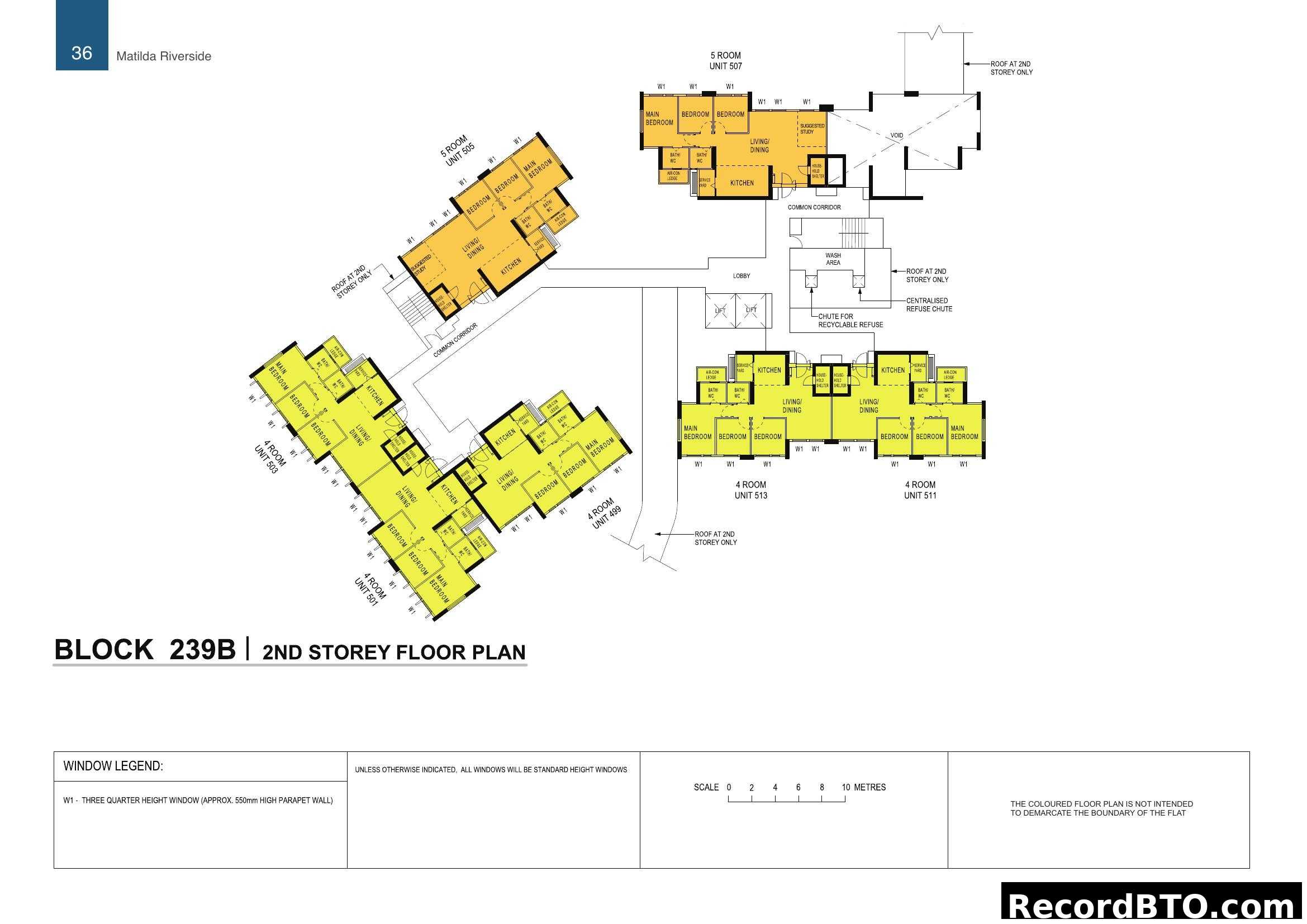 Matilda Riverside Block 239B 2nd Storey Floor Plan