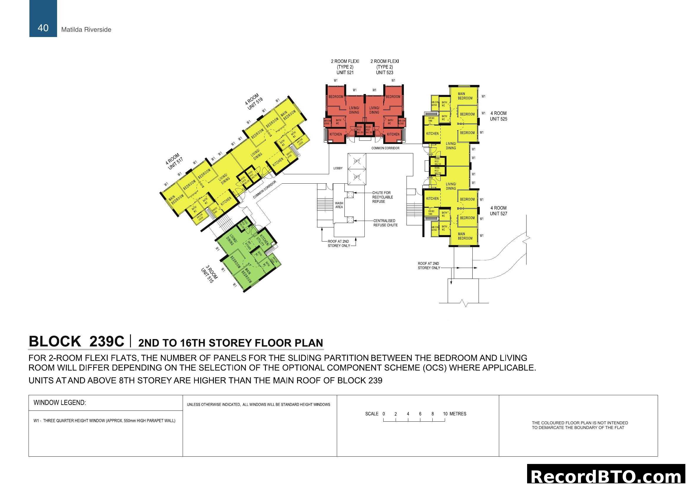 Block 239C 2nd to 16th Storey Floor Plan - Matilda Riverside