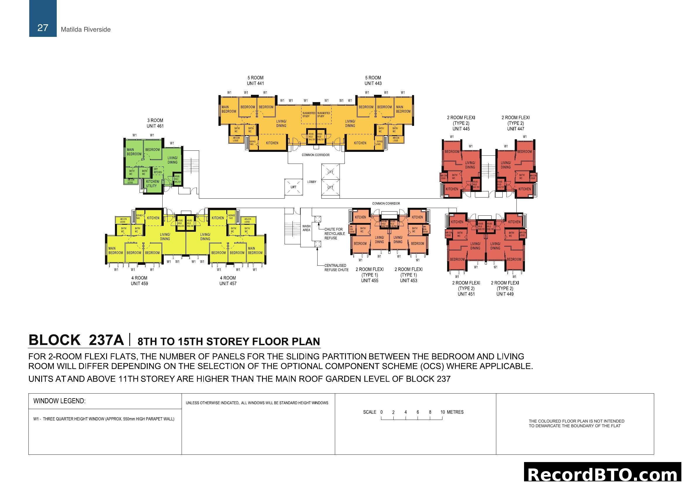 Block 237A: 8th to 15th Storey Floor Plan