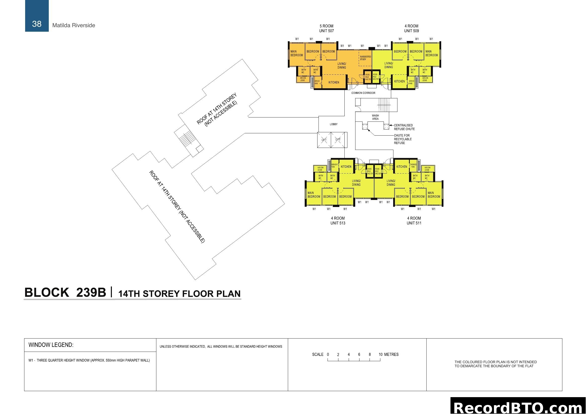 Block 239B 14th Storey Floor Plan - Matilda Riverside