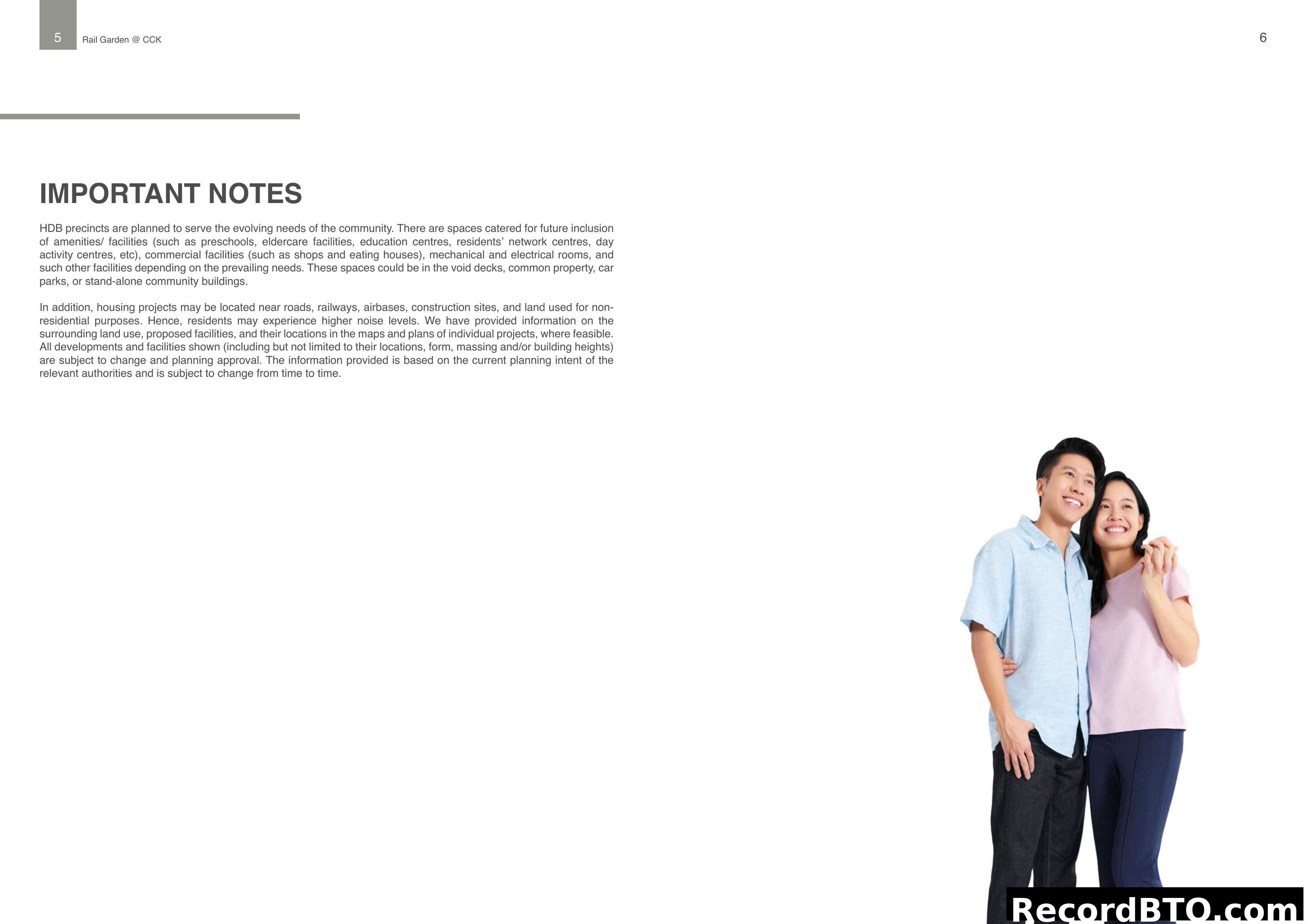 IMPORTANT NOTES (Rail Garden @ CCK)