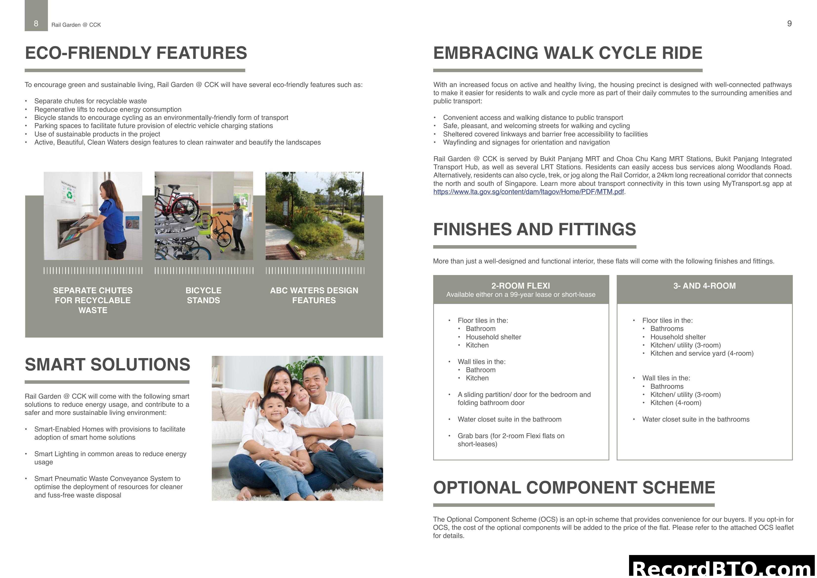 Rail Garden @ CCK Features and Specifications