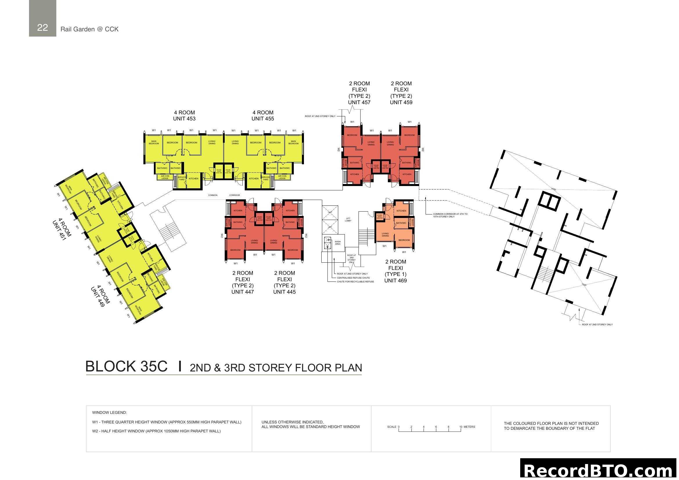 Block 35C 2nd & 3rd Storey Floor Plan - Rail Garden
