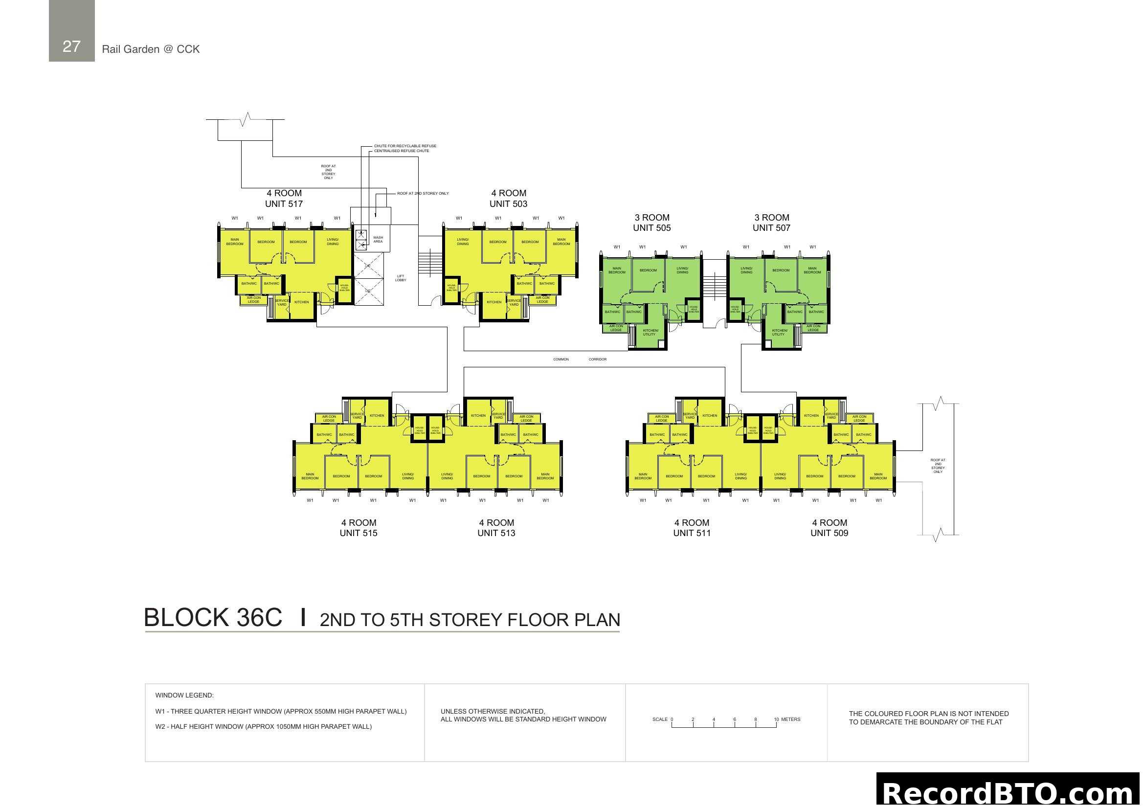 Block 36C, 2nd to 5th Storey Floor Plan - Rail Garden @ CCK