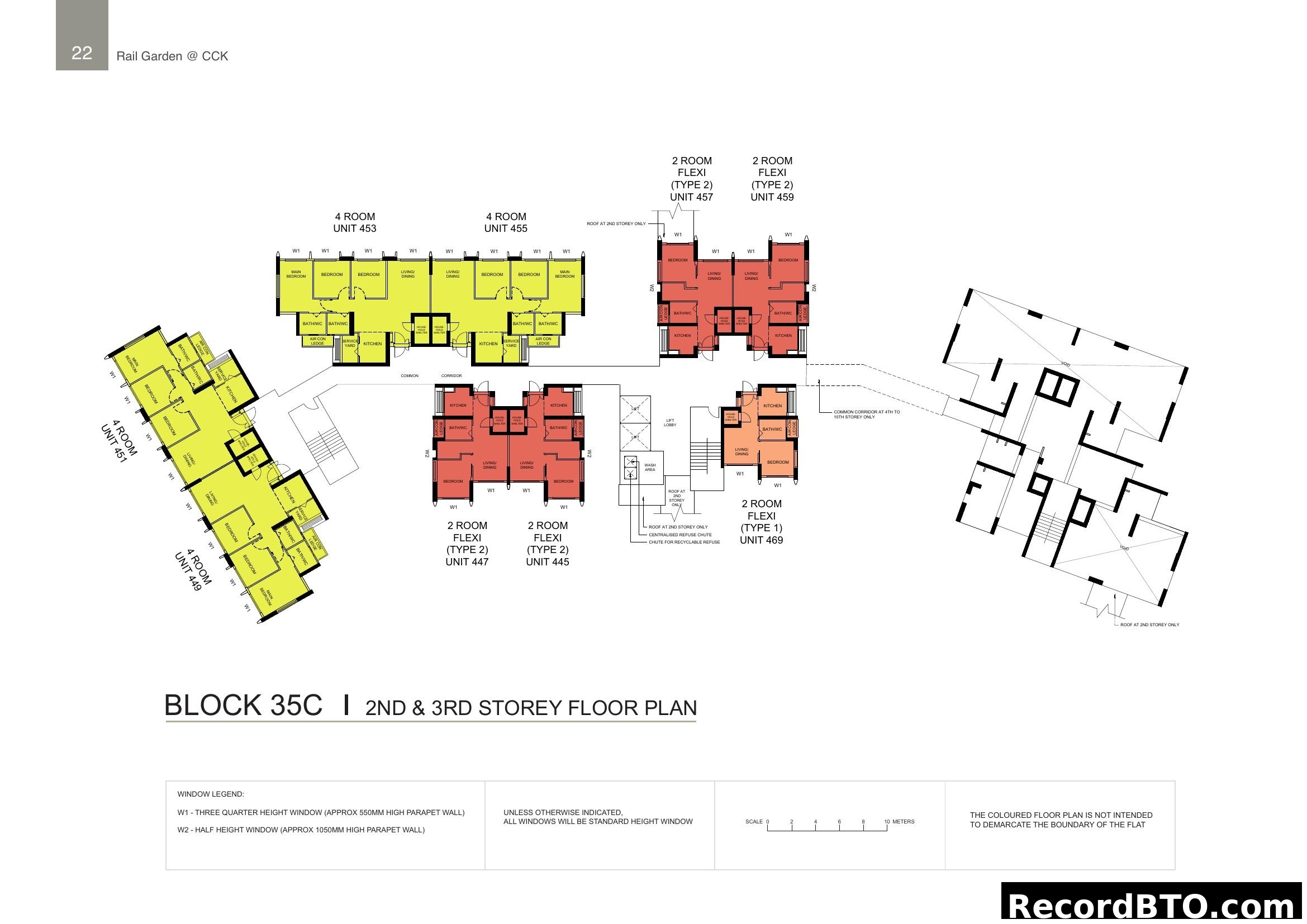 Block 35C 2nd & 3rd Storey Floor Plan - Rail Garden