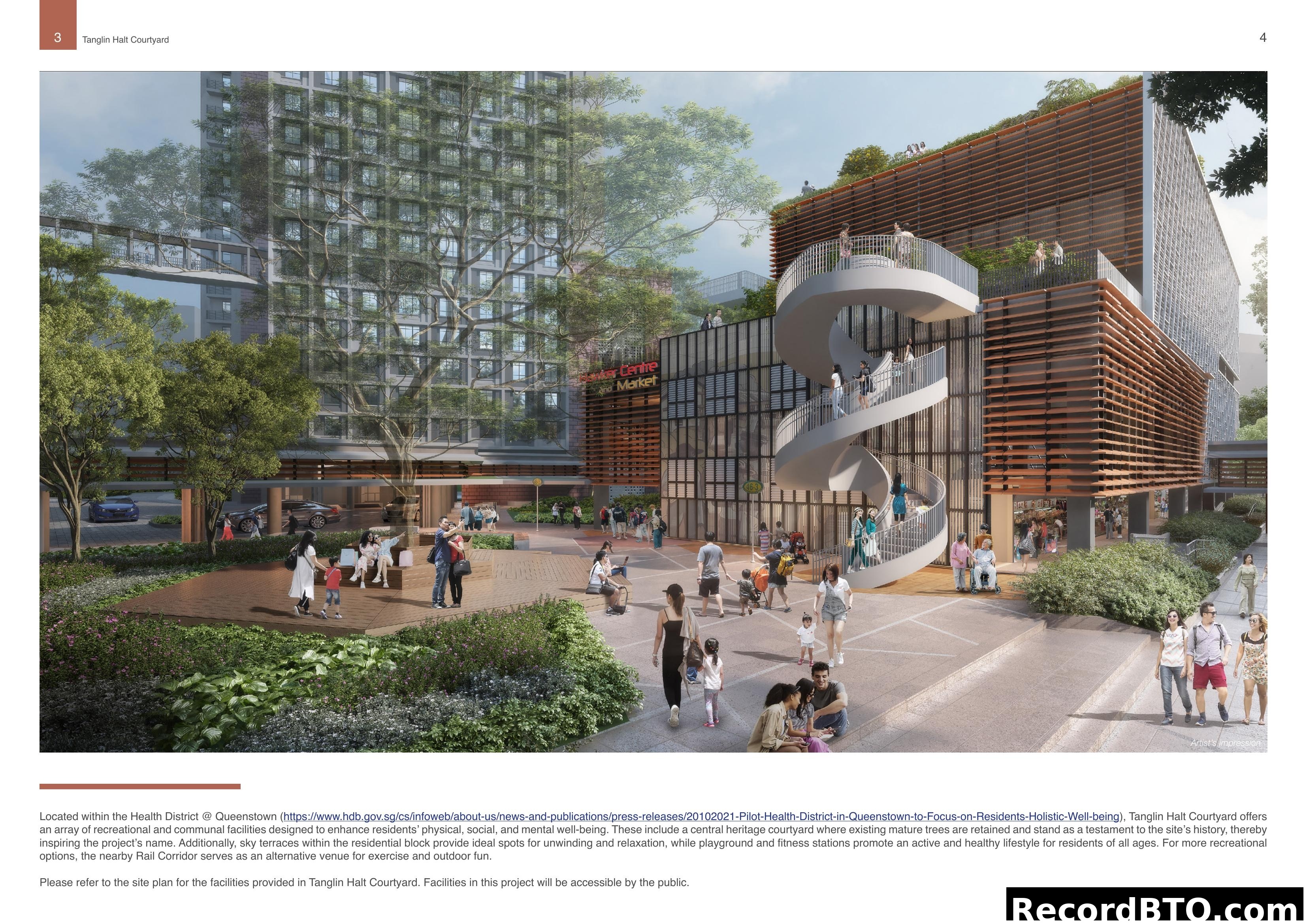 Tanglin Halt Courtyard Artist Impression