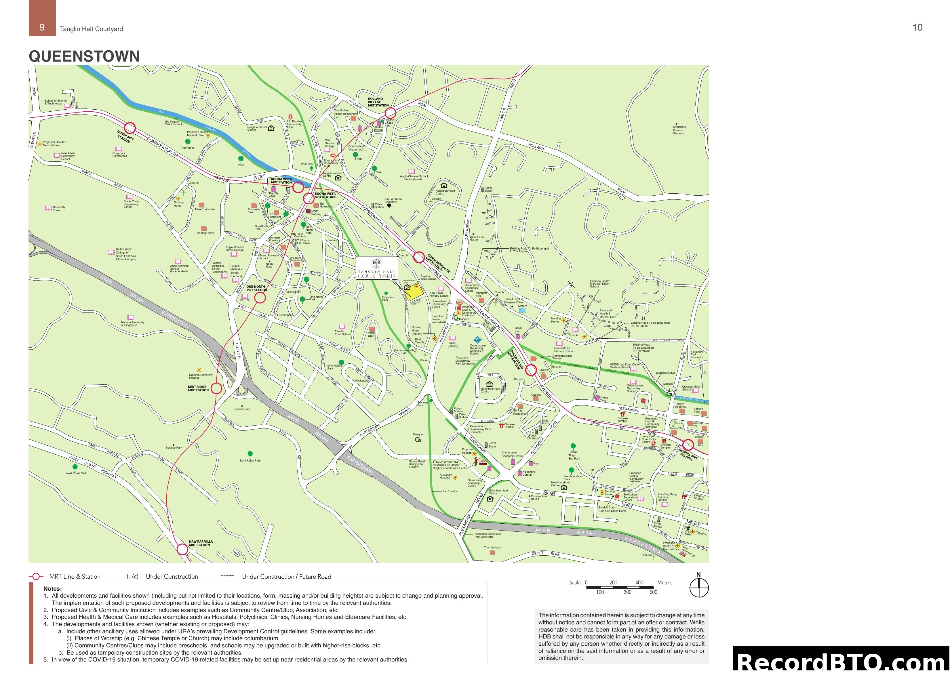 Tanglin Halt Courtyard Location Map - Queenstown