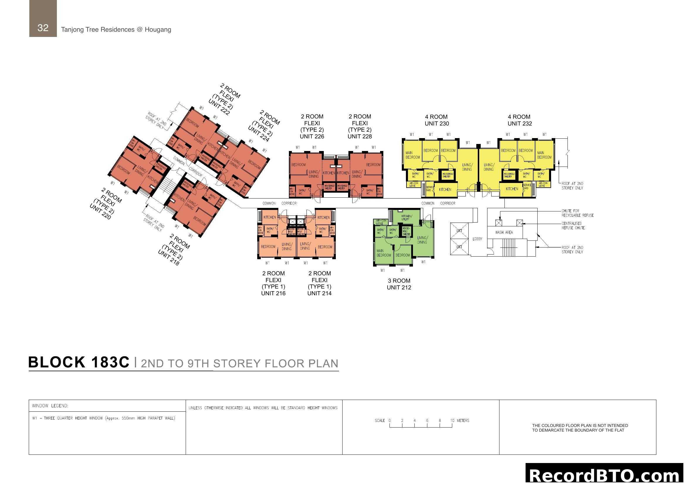 Block 183C Floor Plan - 2nd to 9th Storey