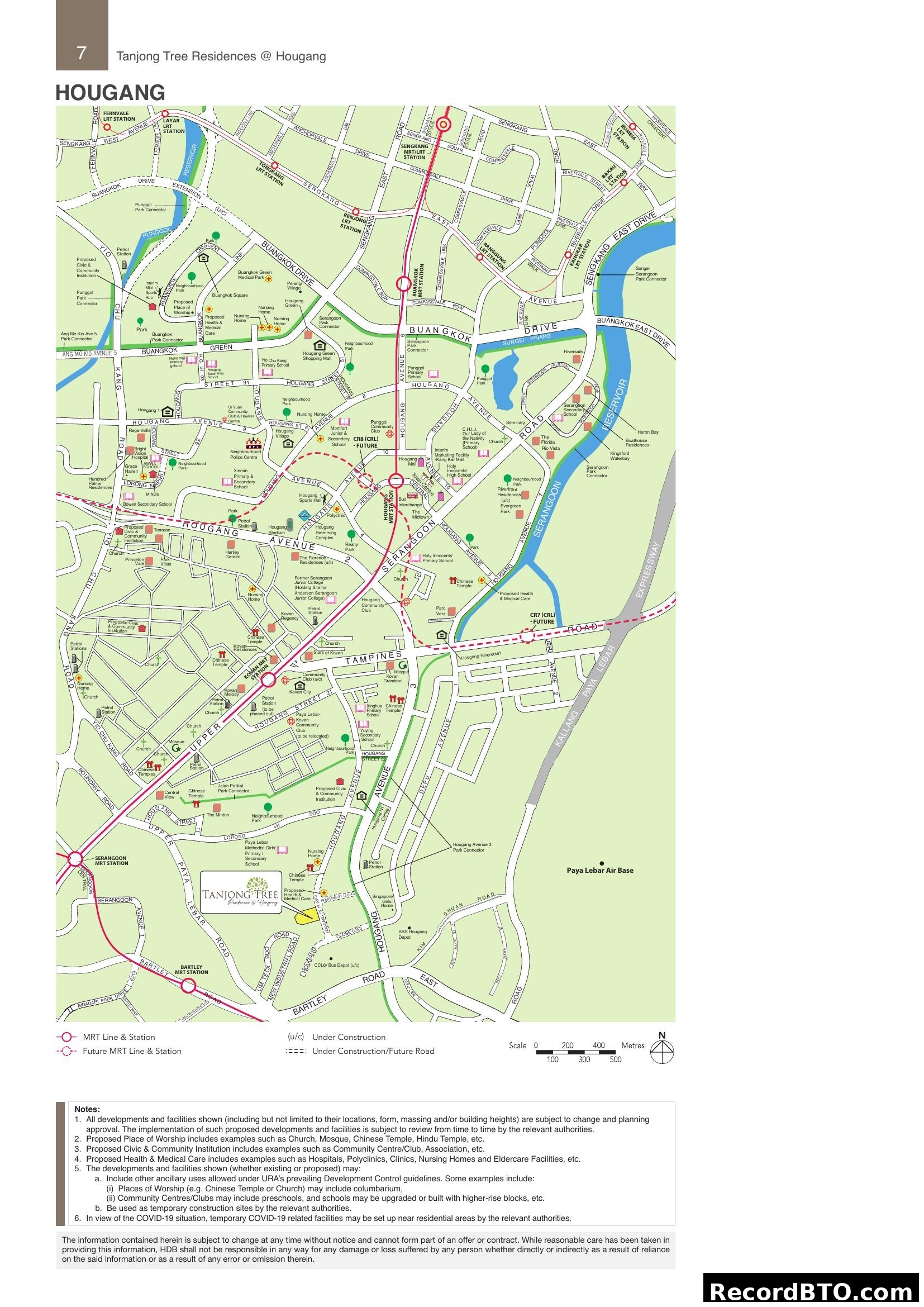 Tanjong Tree Residences @ Hougang Location Map