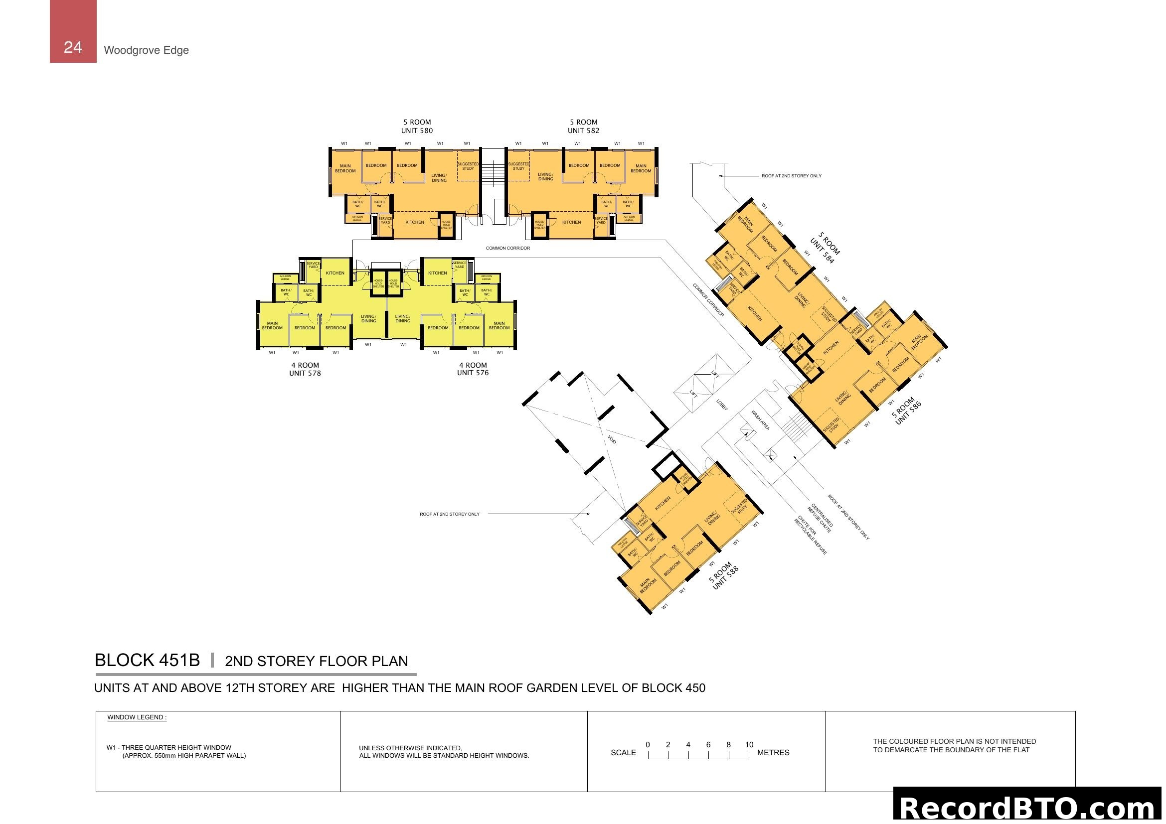 Woodgrove Edge Block 451B 2nd Storey Floor Plan