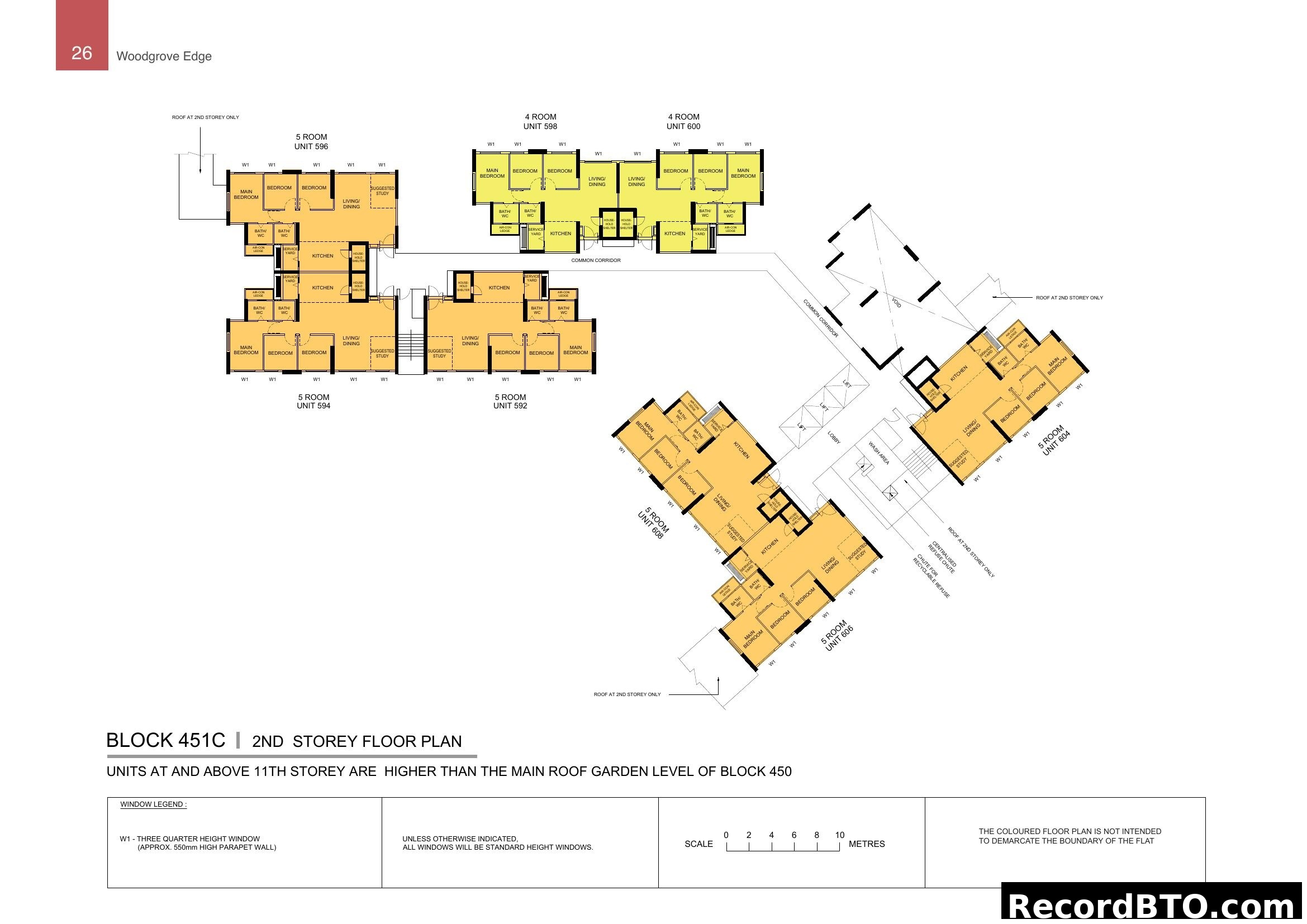 Woodgrove Edge Block 451C 2nd Storey Floor Plan