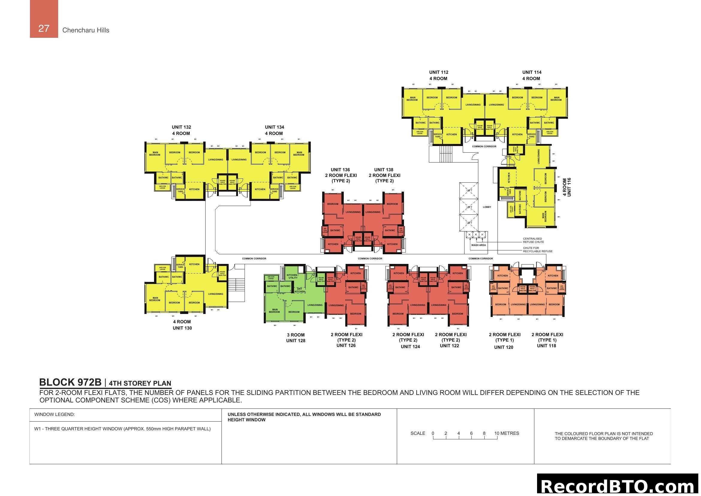 Block 972B 4th Storey Plan - Chencharu Hills
