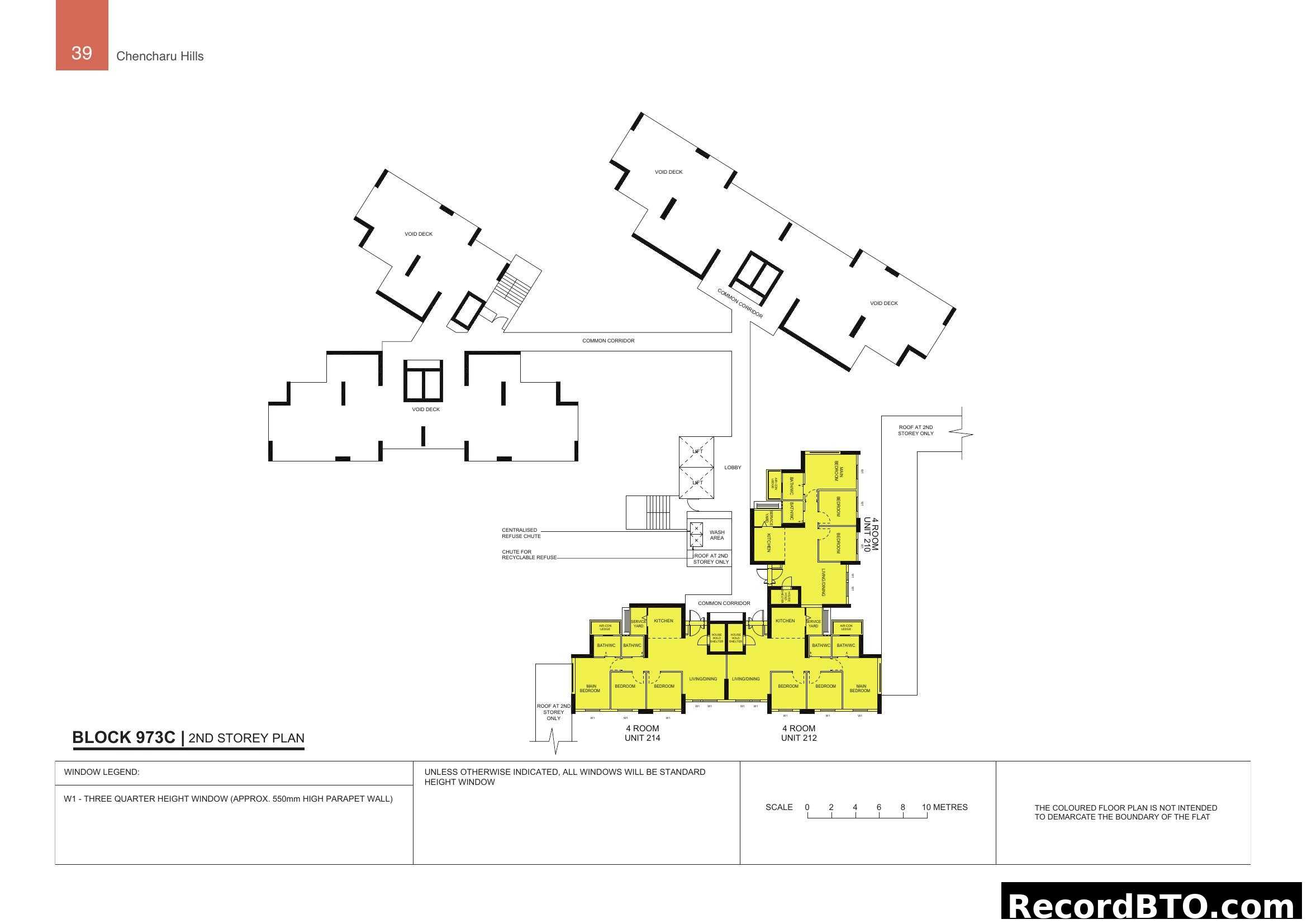 Block 973C 2nd Storey Floor Plan
