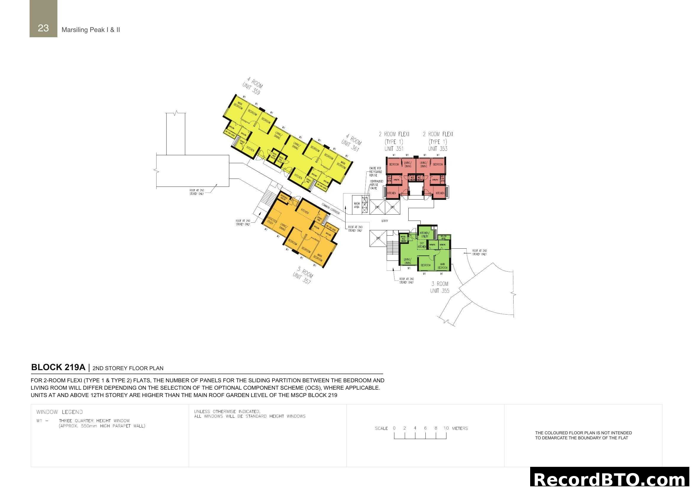 Marsiling Peak I & II Block 219A 2nd Storey Floor Plan