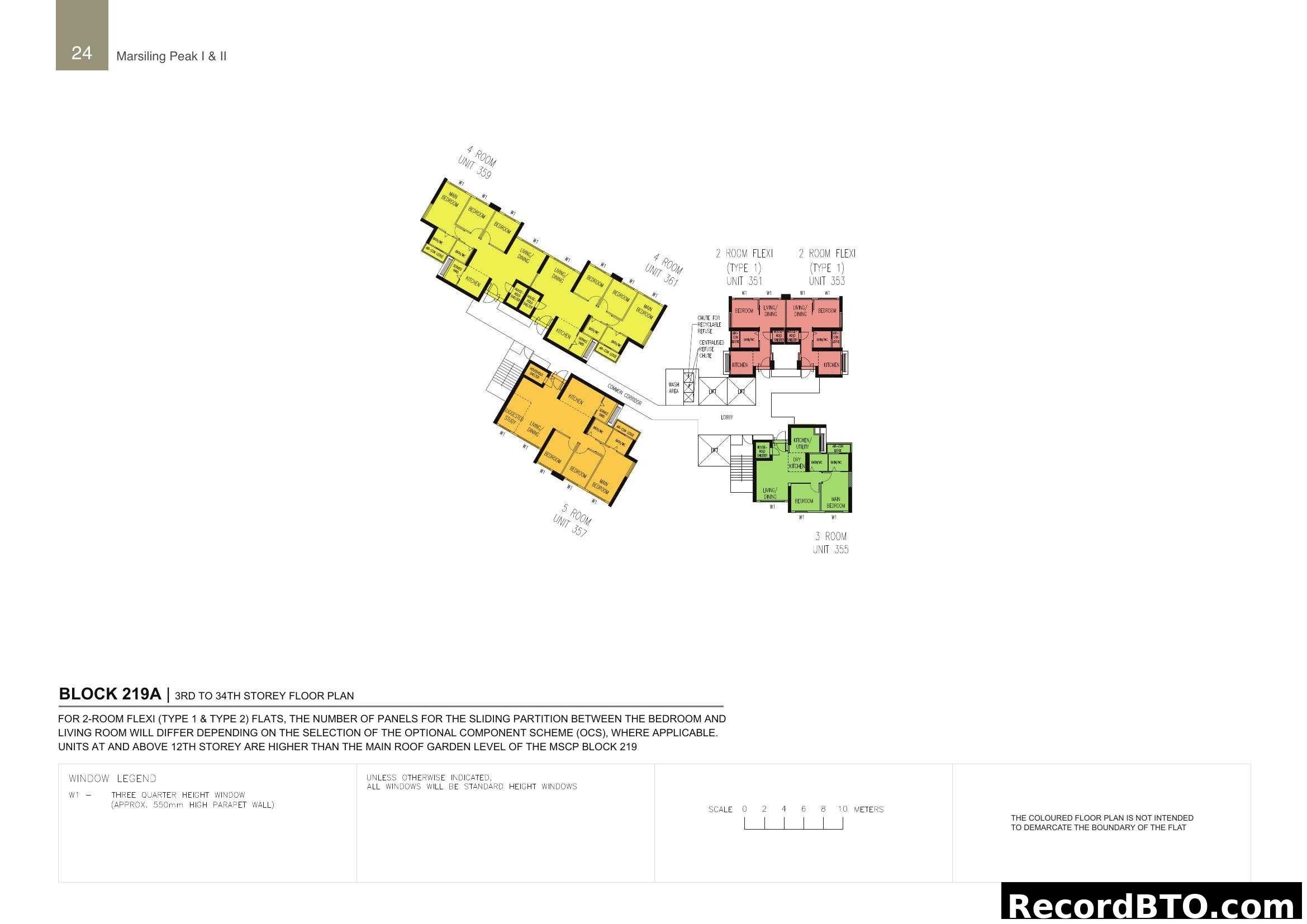 Block 219A Floor Plans (3rd to 34th Storey)