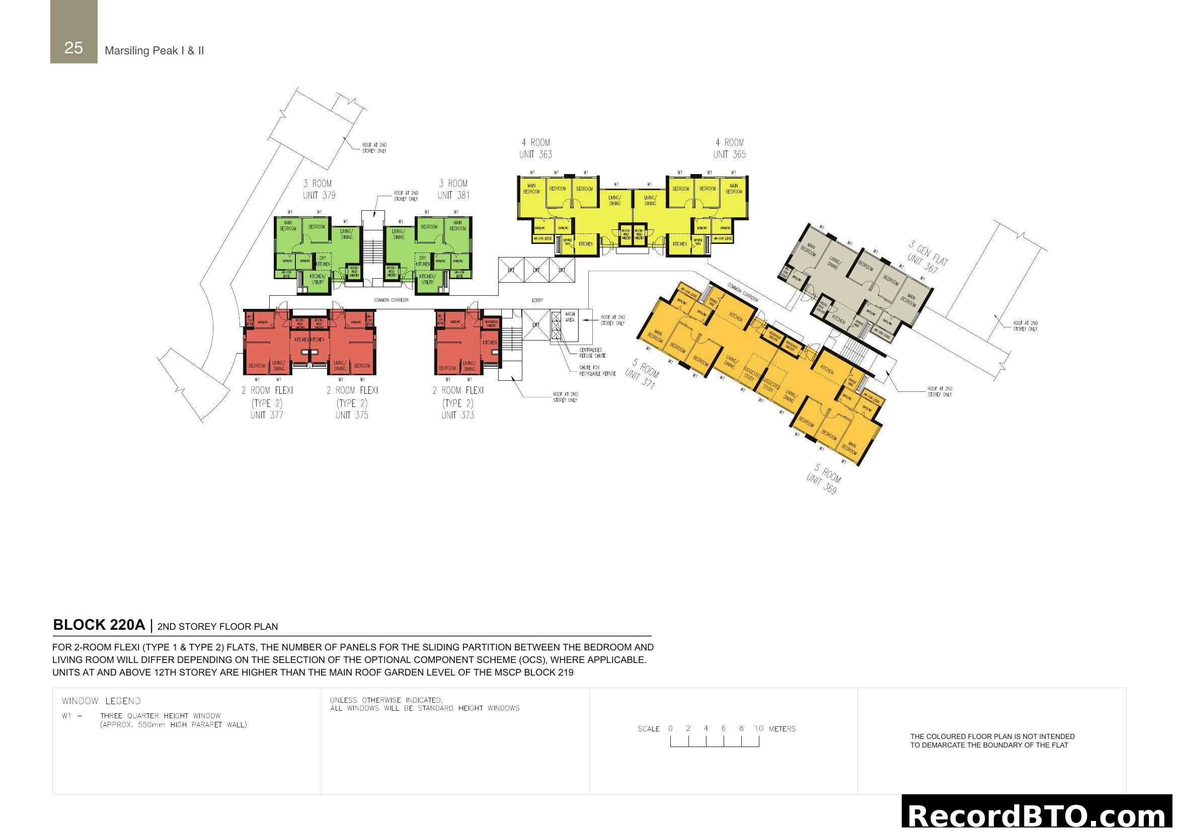 Block 220A 2nd Storey Floor Plan - Marsiling Peak I & II