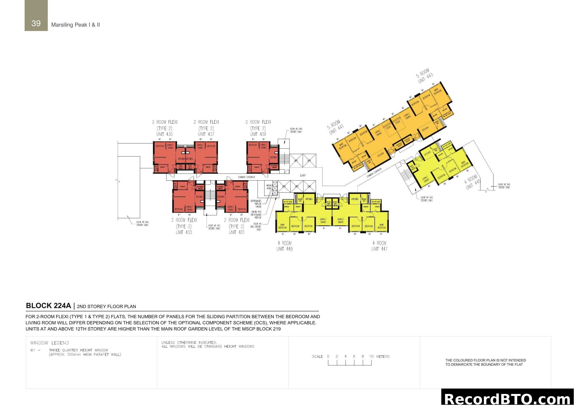 Marsiling Peak I & II Block 224A 2nd Storey Floor Plan