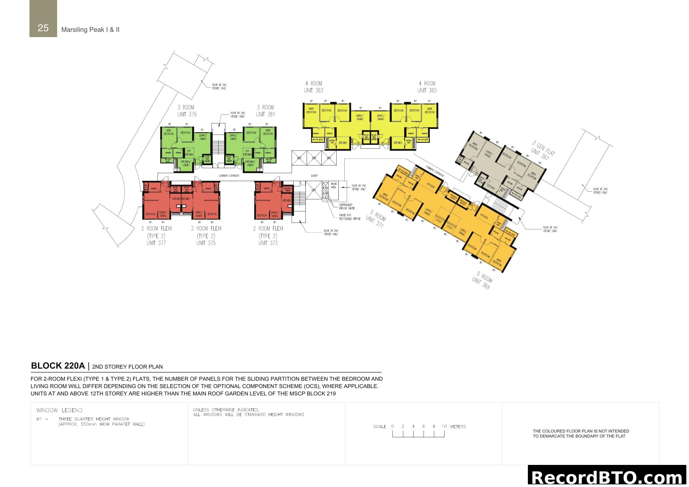 Block 220A 2nd Storey Floor Plan - Marsiling Peak I & II