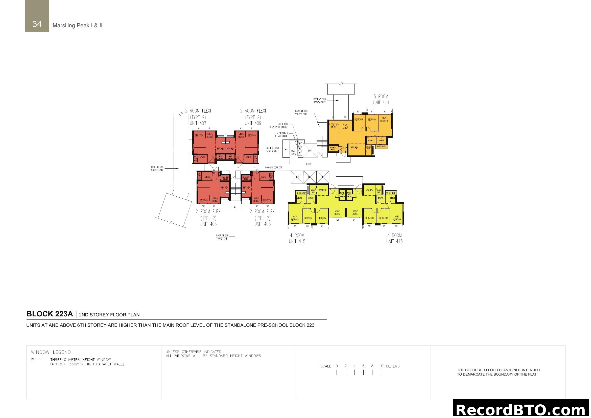 Block 223A, 2nd Storey Floor Plan - Marsiling Peak I & II