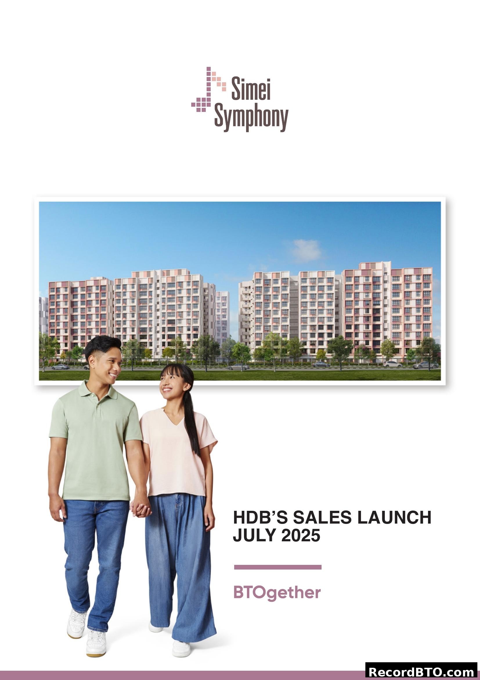 Simei Symphony HDB BTO Sales Launch July 2025