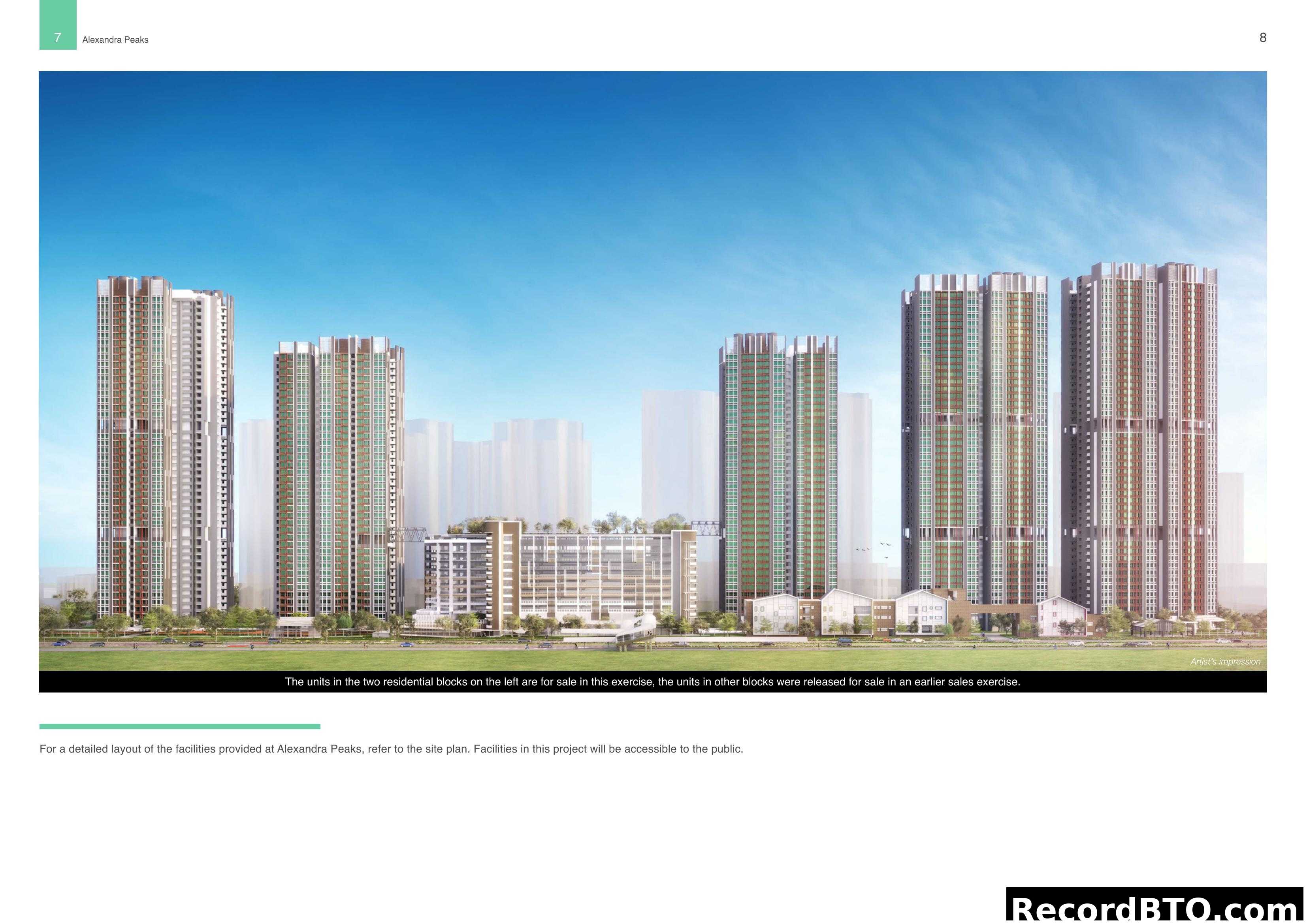 Alexandra Peaks: Artist Impression of Residential Blocks