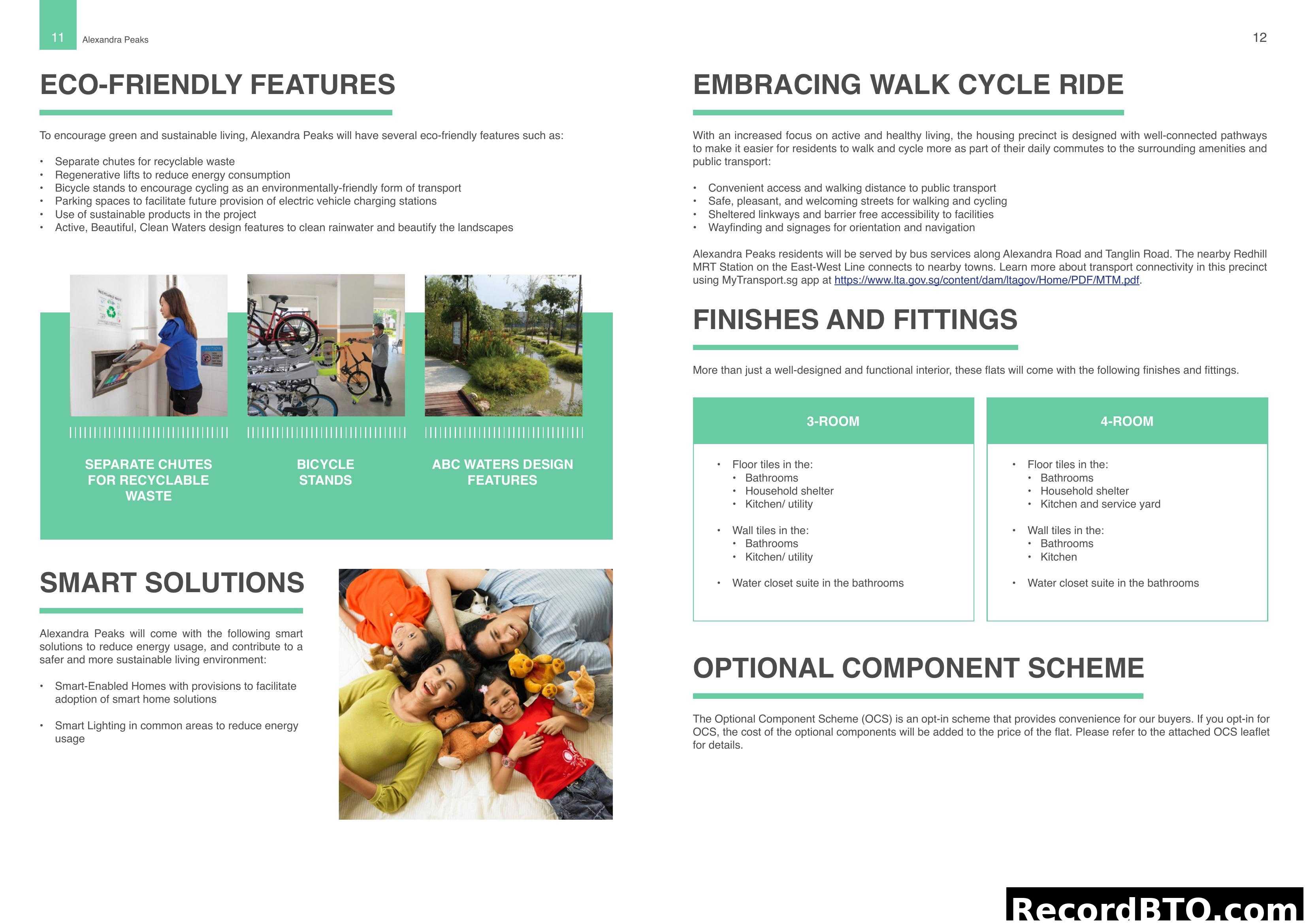 Alexandra Peaks: Eco-Friendly, Transport, Finishes & Smart Solutions