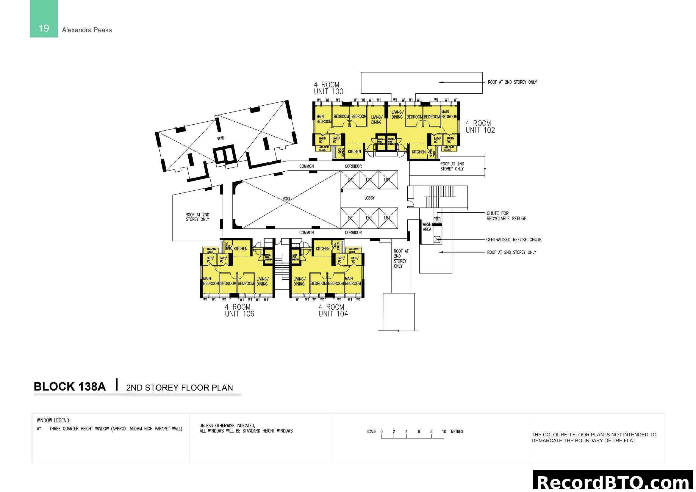 Block 138A, 2nd Storey Floor Plan