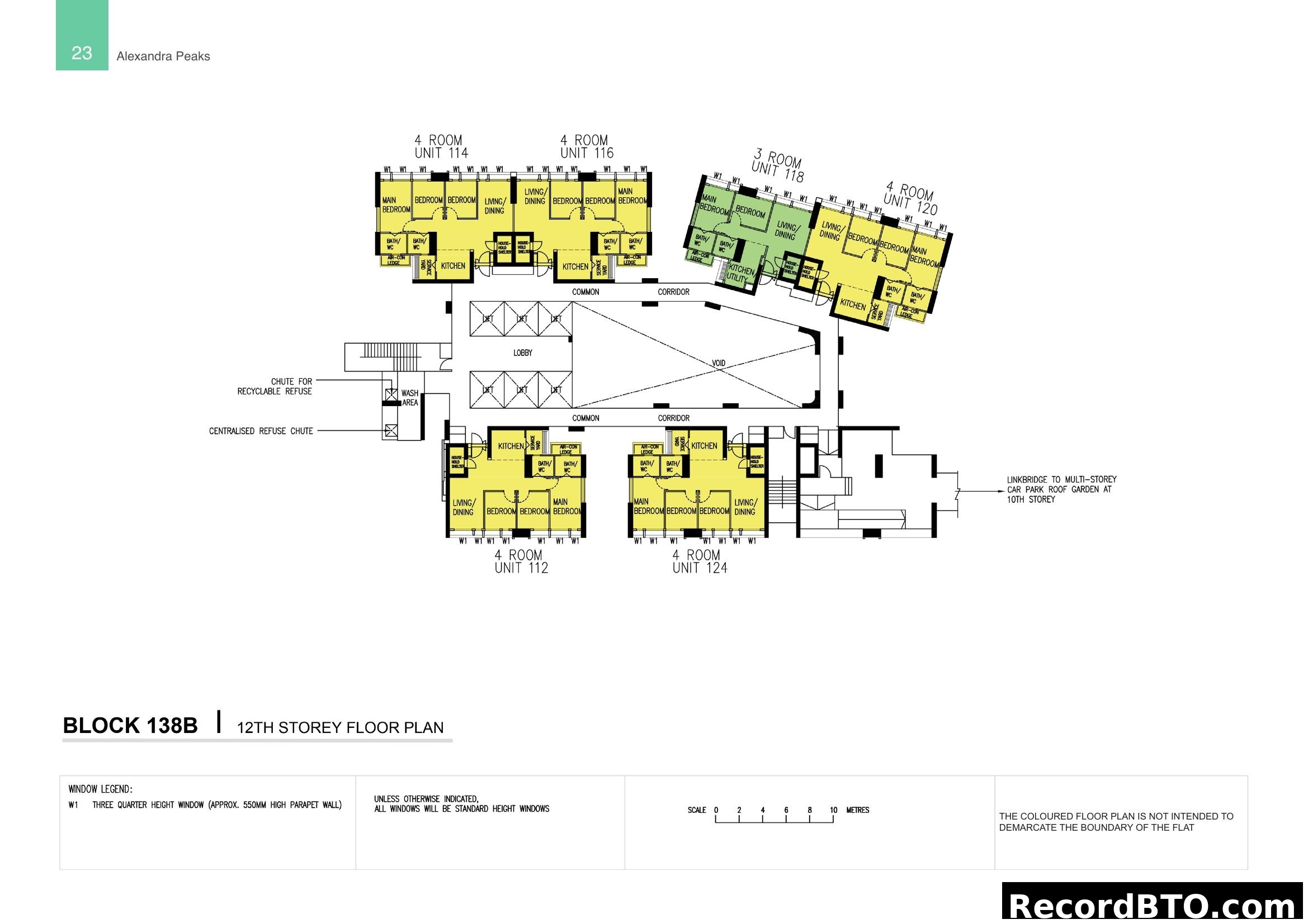Block 138B 12th Storey Floor Plan - Alexandra Peaks
