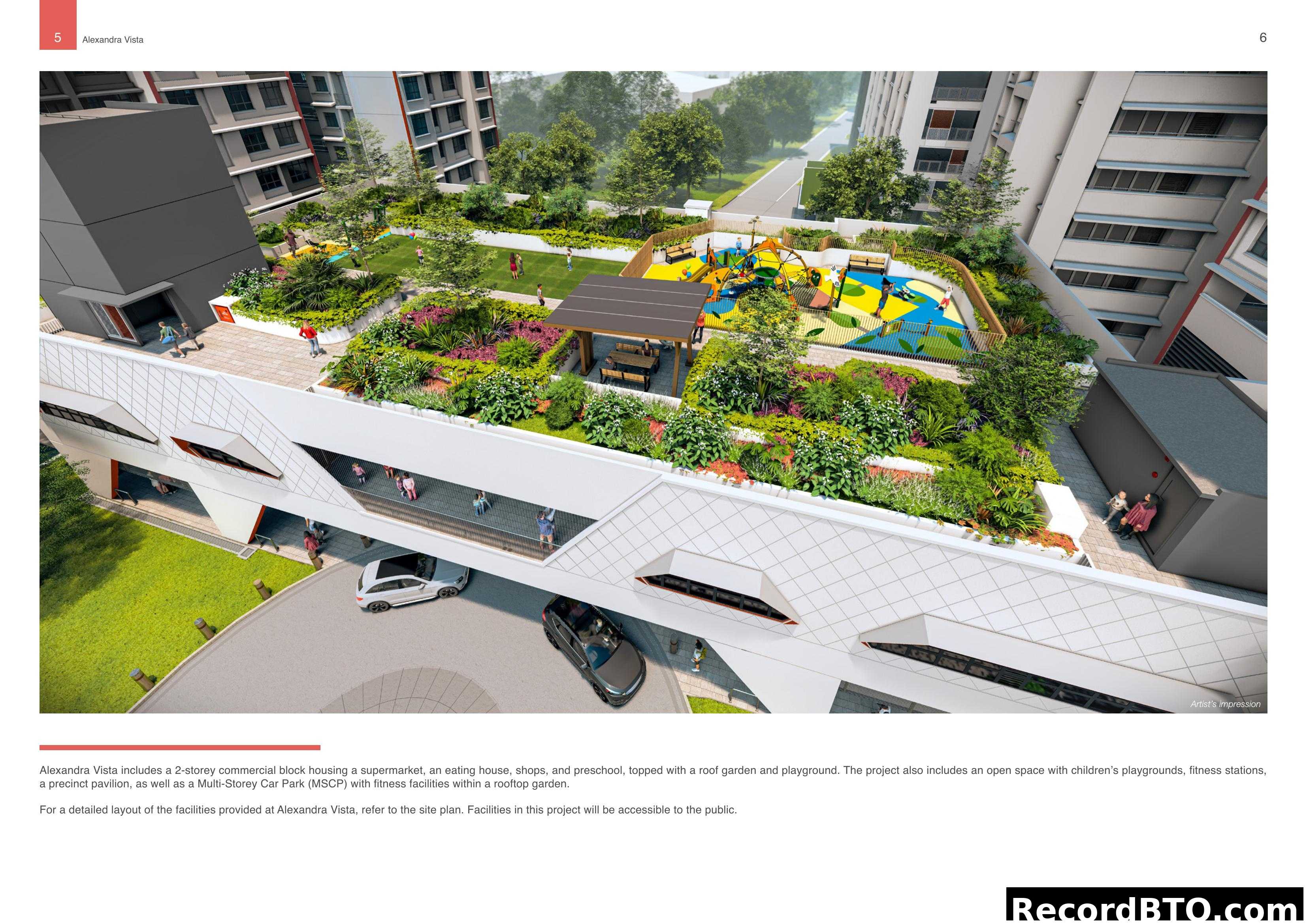 Alexandra Vista Rooftop Garden and Facilities