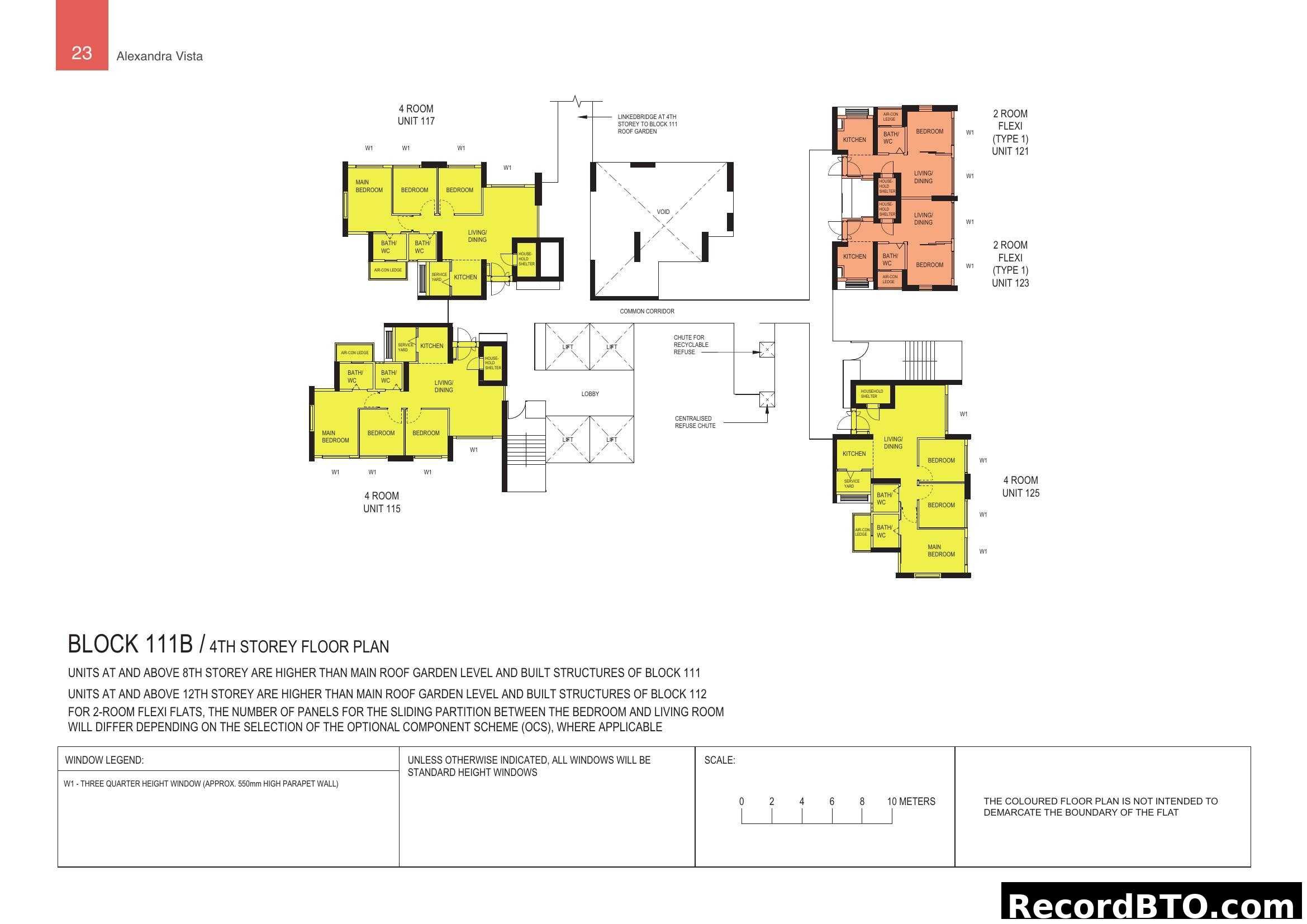 Alexandra Vista Block 111B 4th Storey Floor Plan