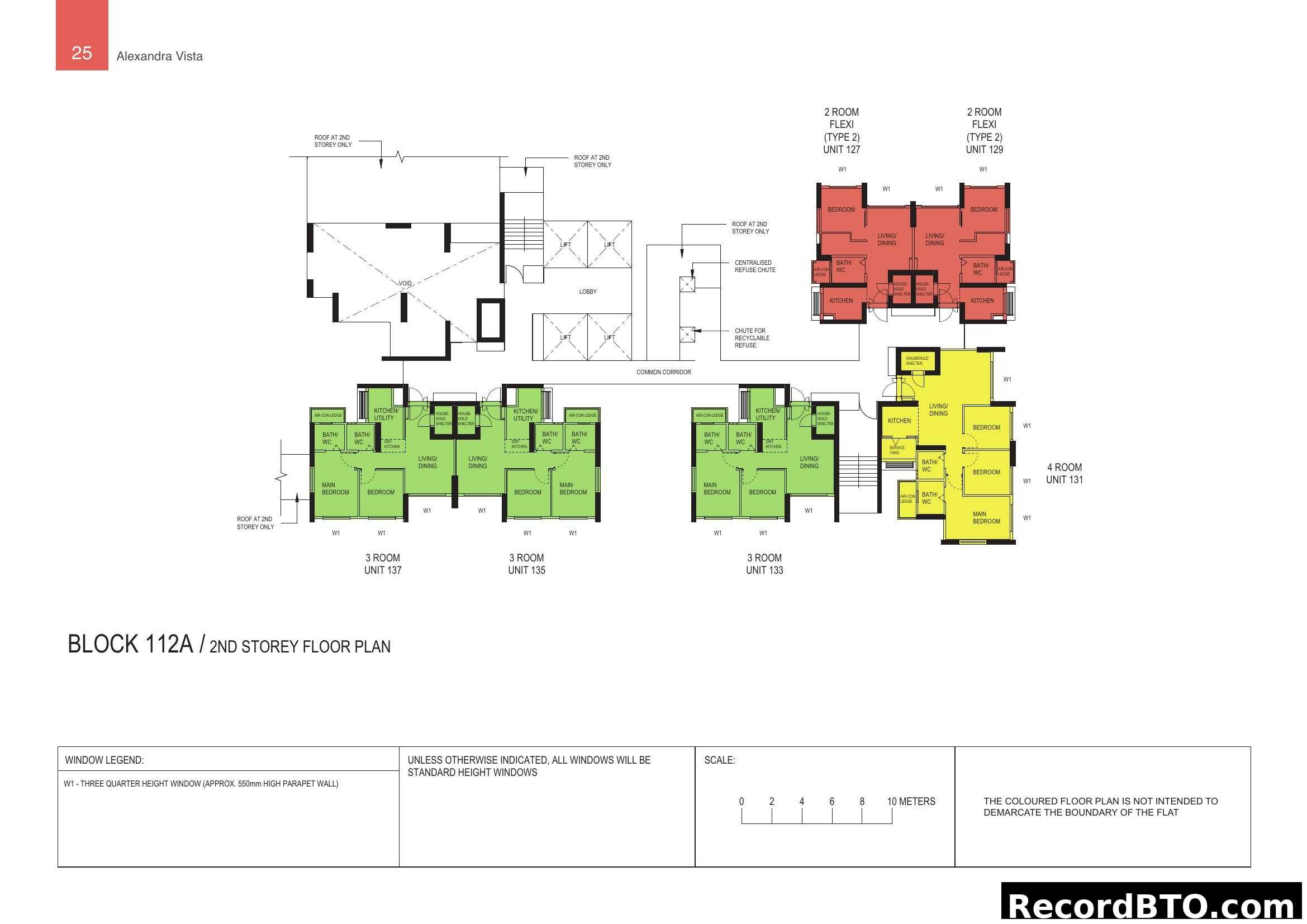 Alexandra Vista Block 112A 2nd Storey Floor Plan