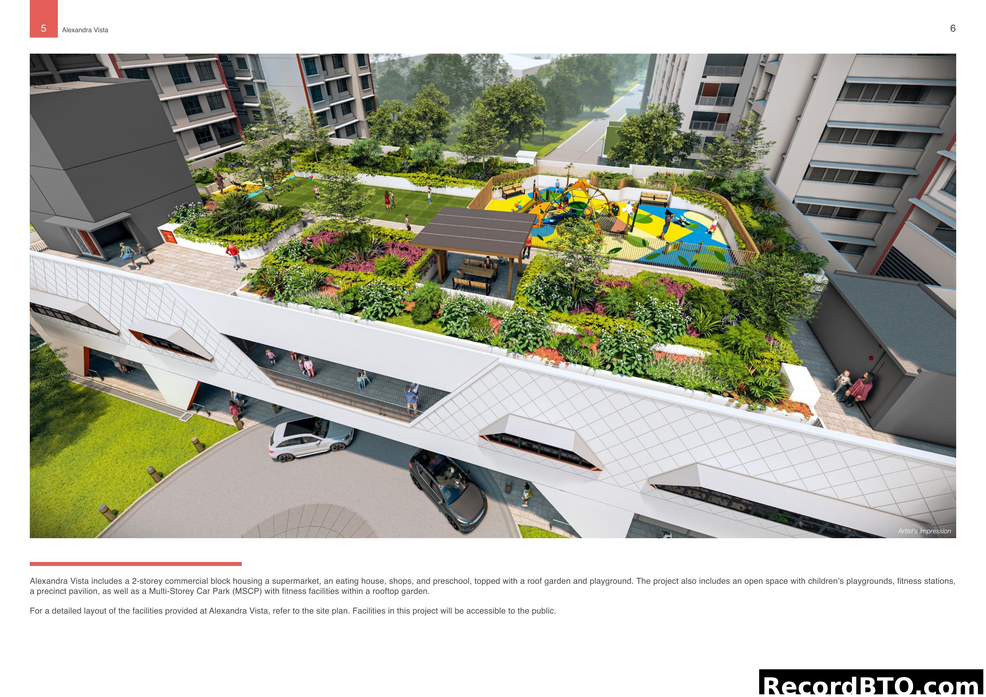 Alexandra Vista Rooftop Garden and Facilities