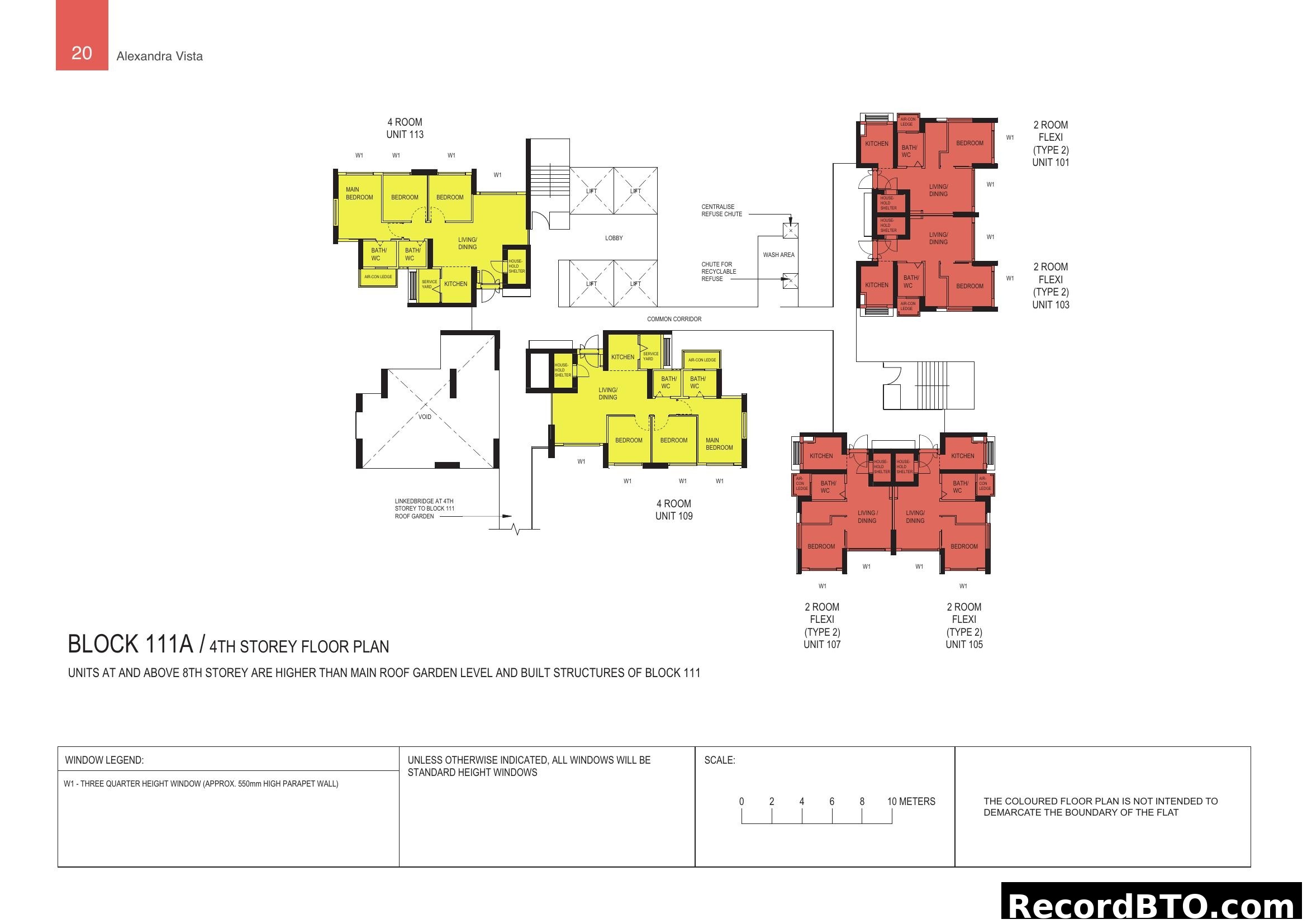 Alexandra Vista Block 111A 4th Storey Floor Plan