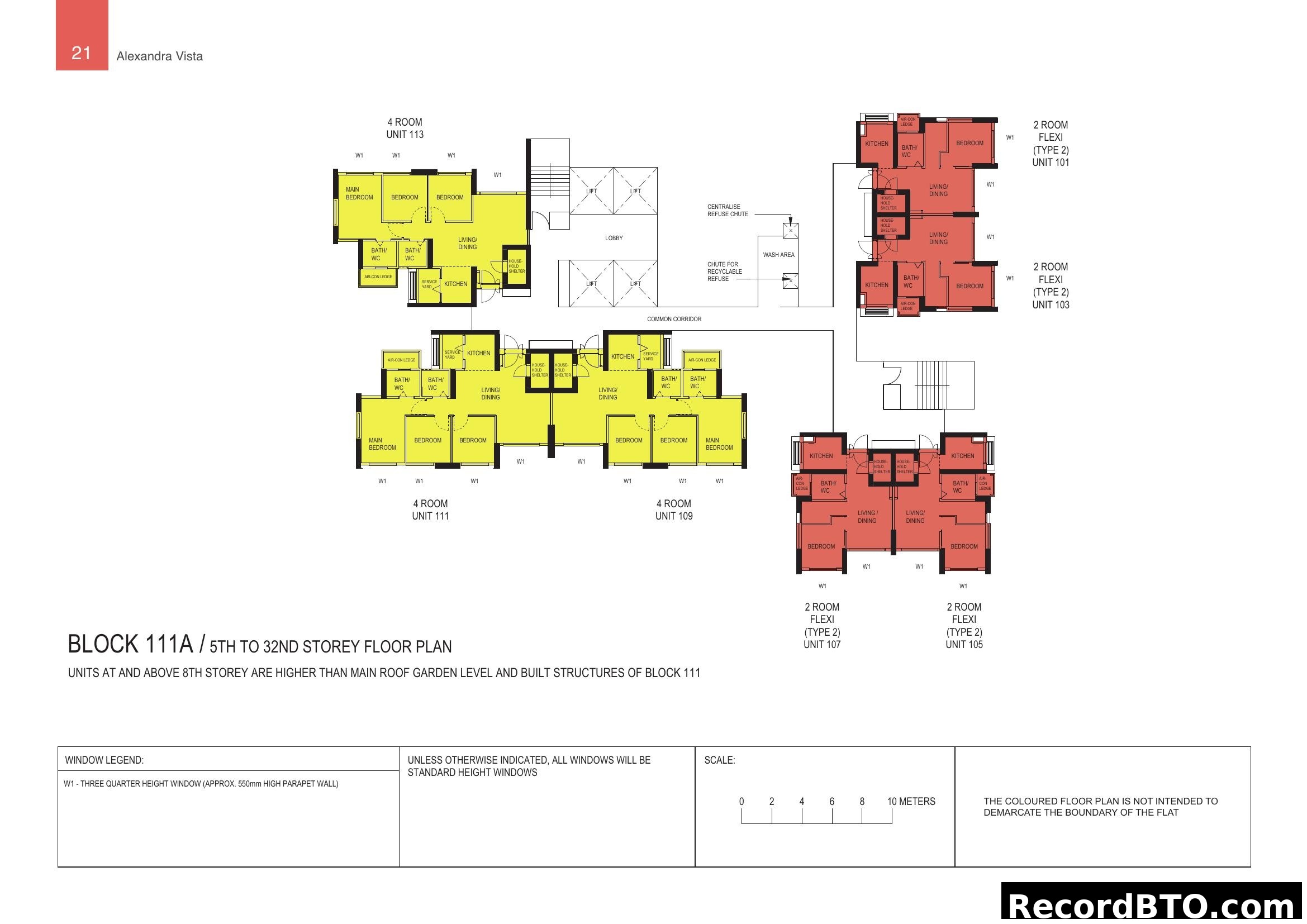 Block 111A Alexandra Vista Floor Plan (5th-32nd Storey)