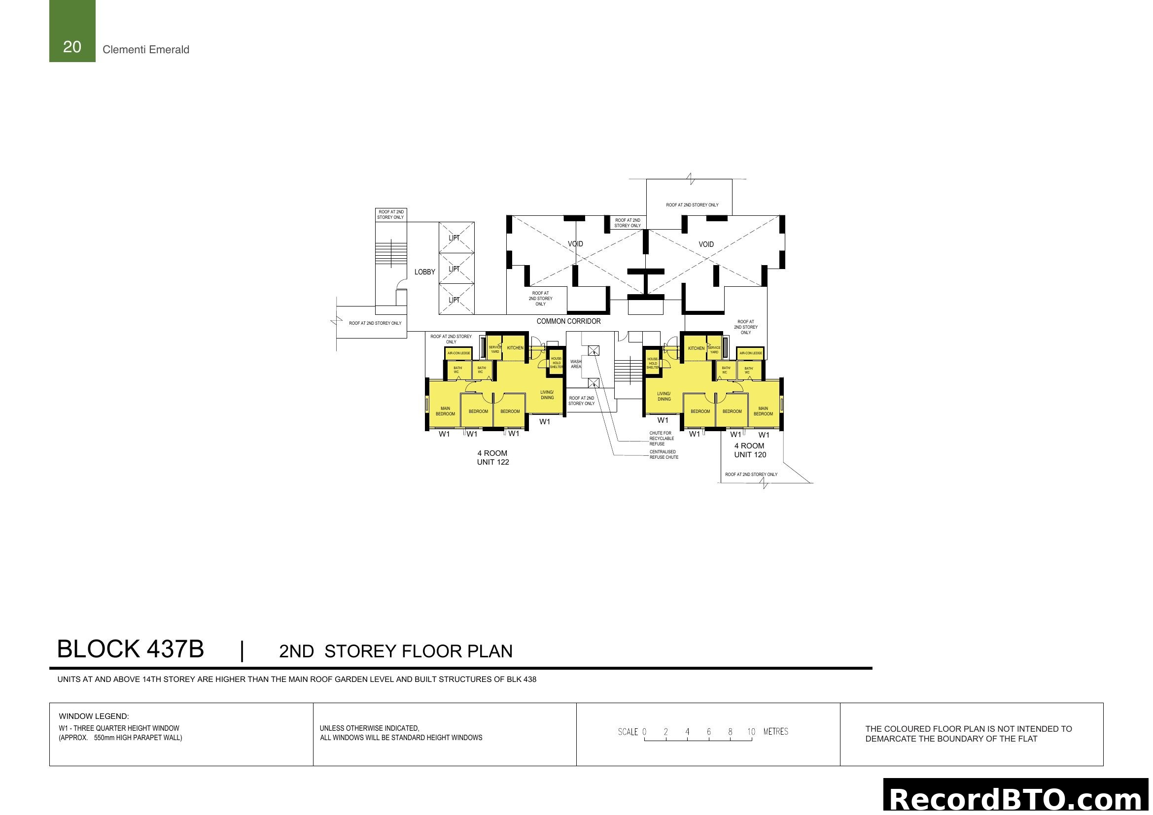 Block 437B 2nd Storey Floor Plan - Clementi Emerald