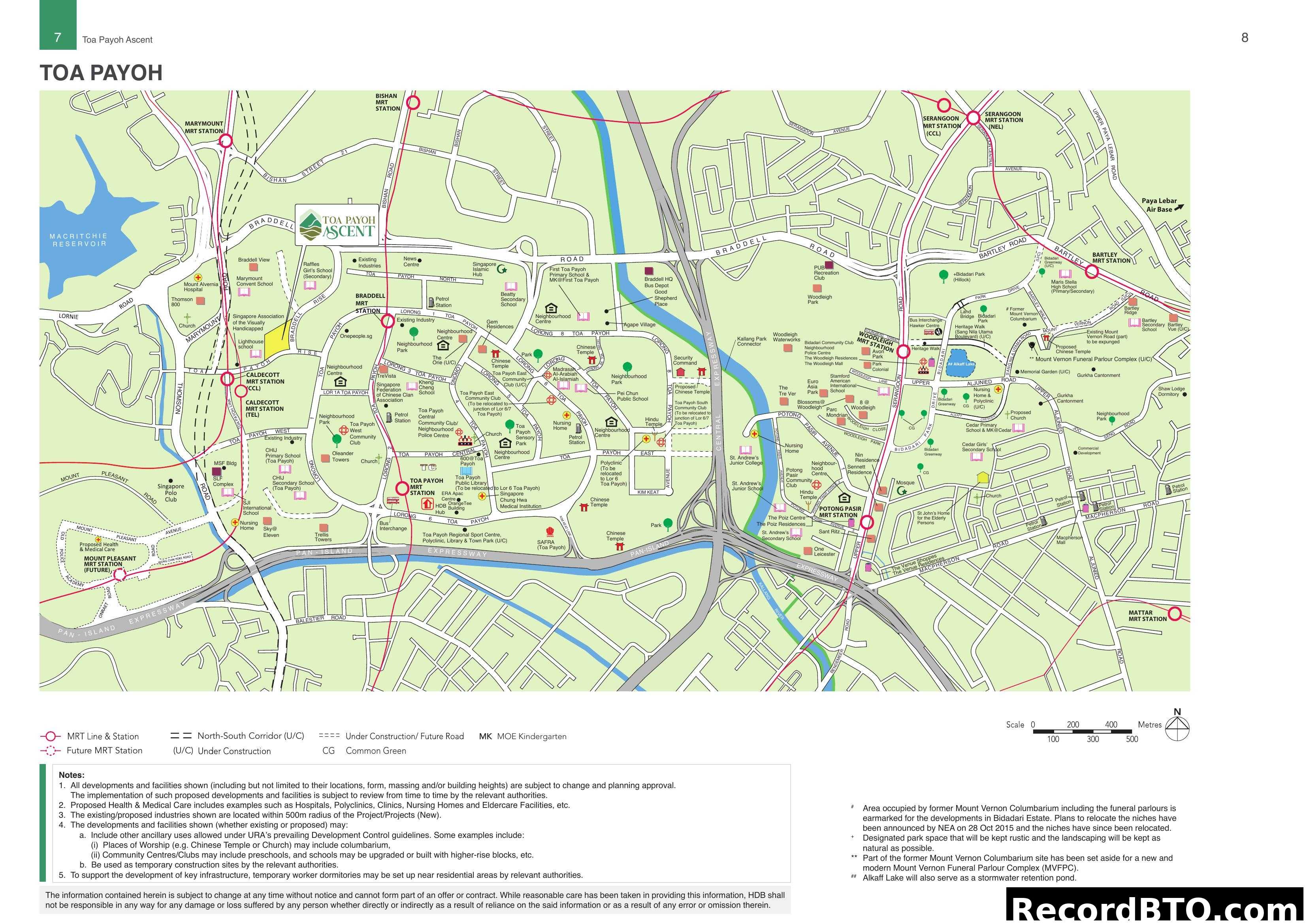 Toa Payoh Ascent Location Map