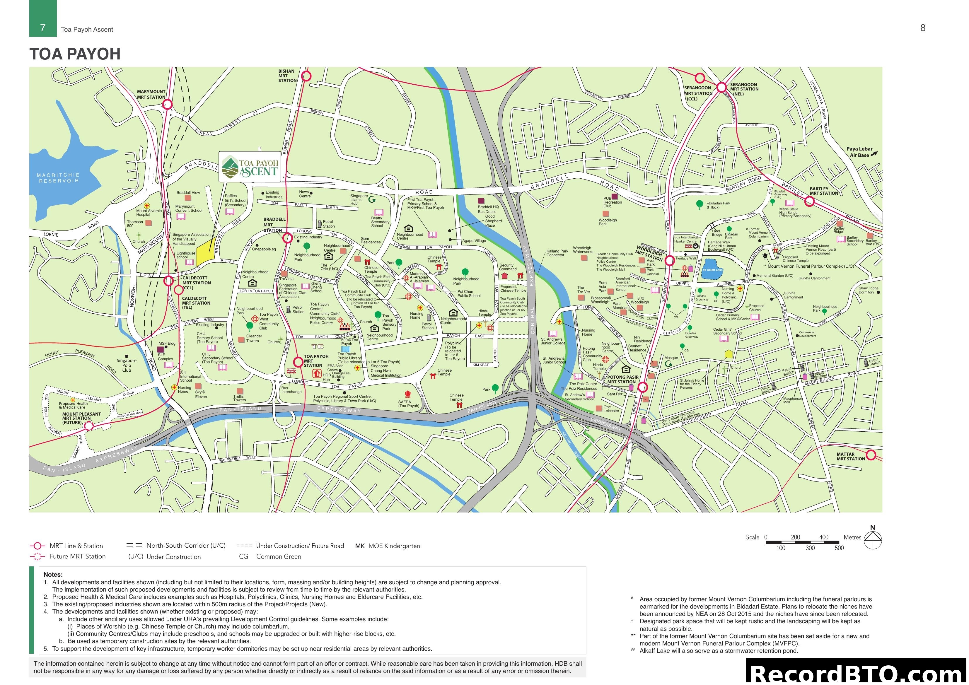 Toa Payoh Ascent Location Map