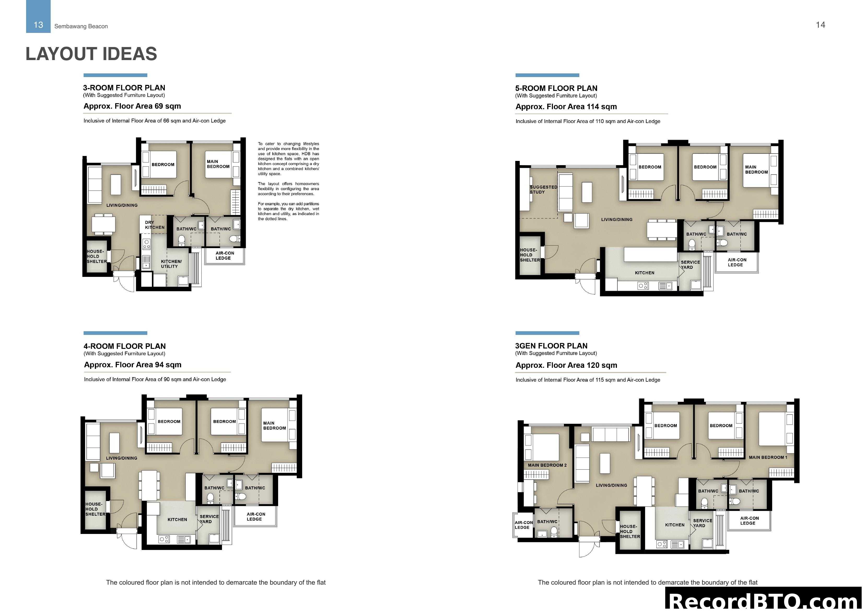 Sembawang Beacon HDB Flat Layout Ideas