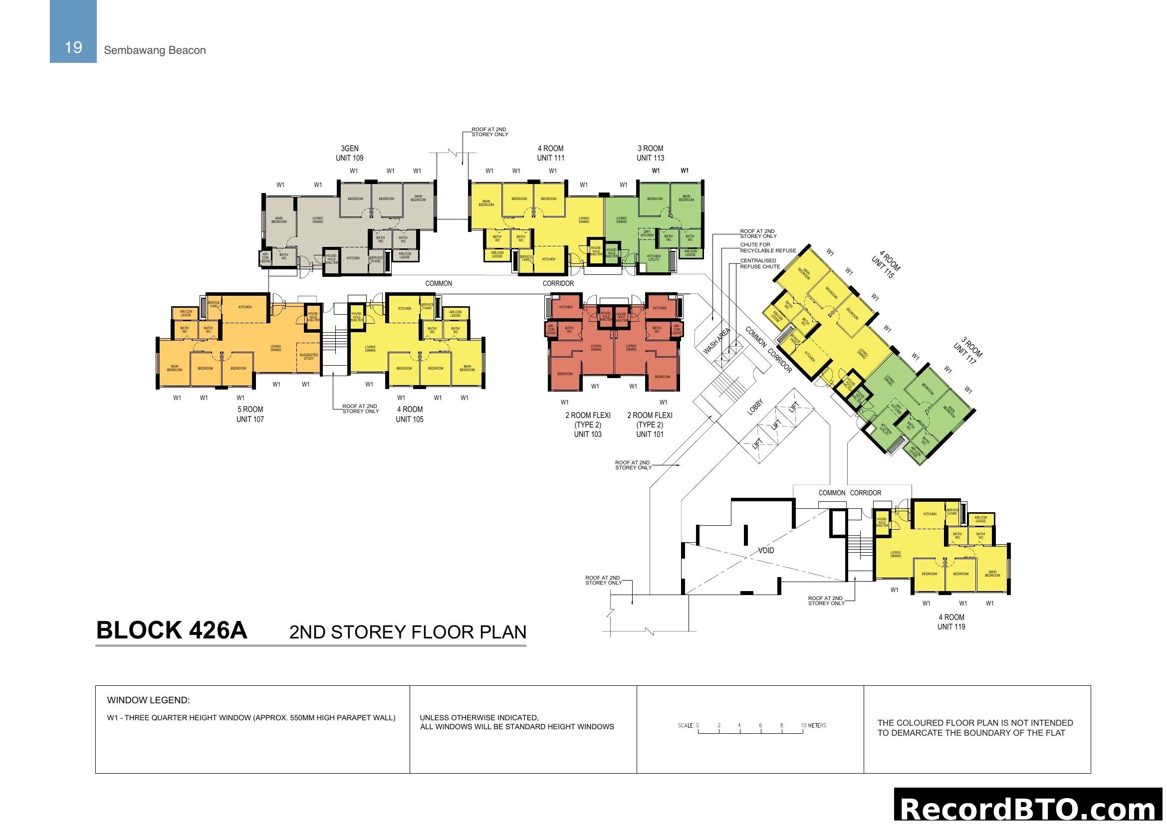 Sembawang Beacon Block 426A 2nd Storey Floor Plan