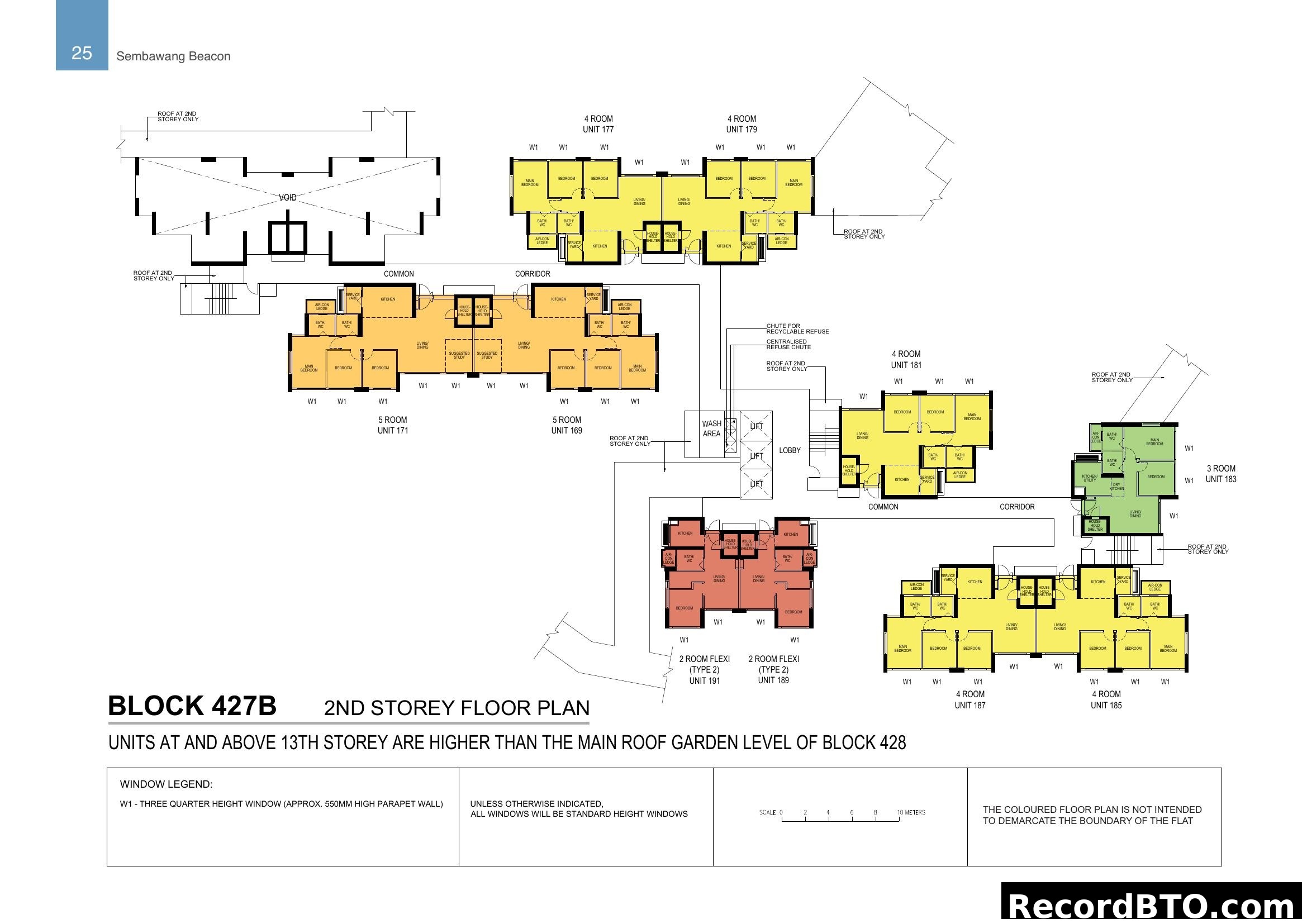 Block 427B 2nd Storey Floor Plan - Sembawang Beacon